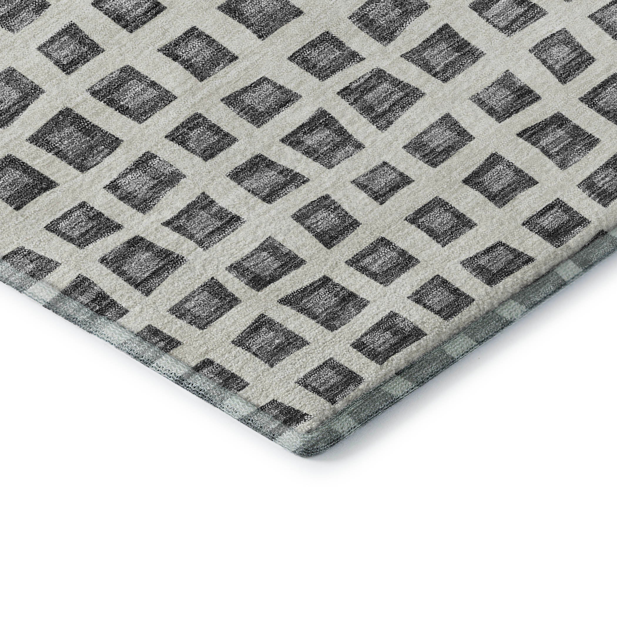 Sintra Machine Washable Transitional Gray Rug 1'8" x 2'6" #shape_Rectangle