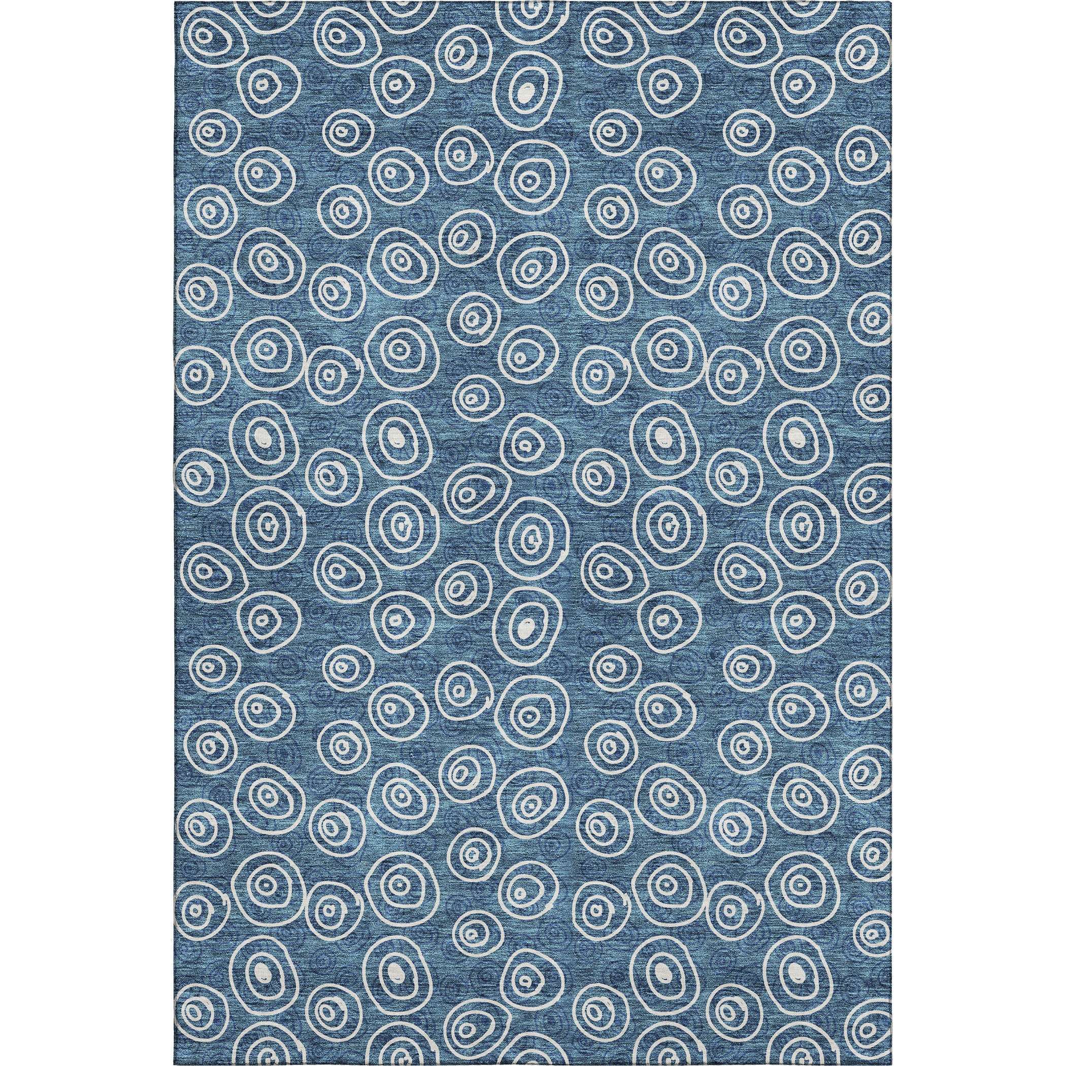 Sintra Machine Washable Transitional Blue Rug 2'6" x 3'10" #shape_Rectangle
