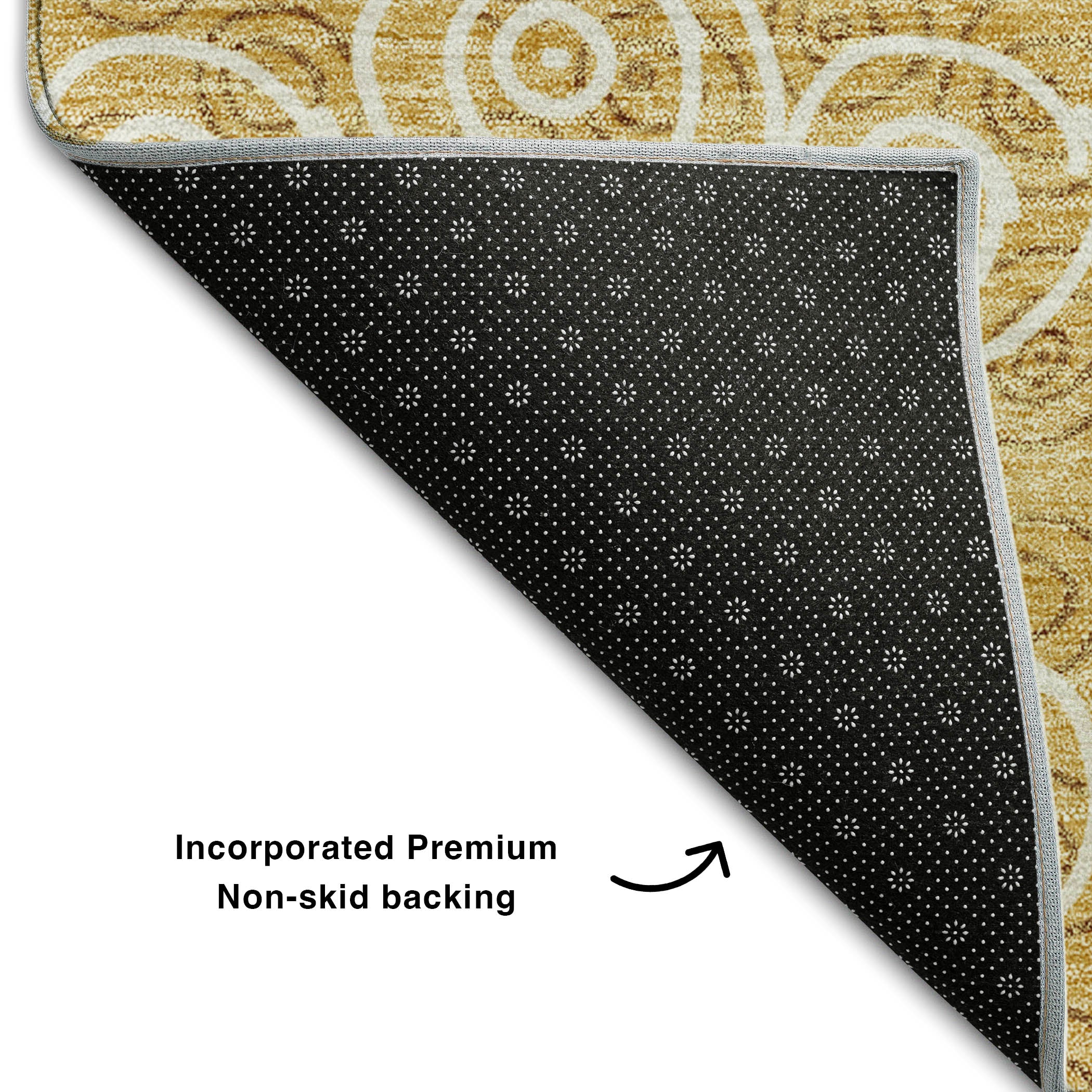 Sintra Machine Washable Transitional Gold Rug 1'8" x 2'6" #shape_Rectangle