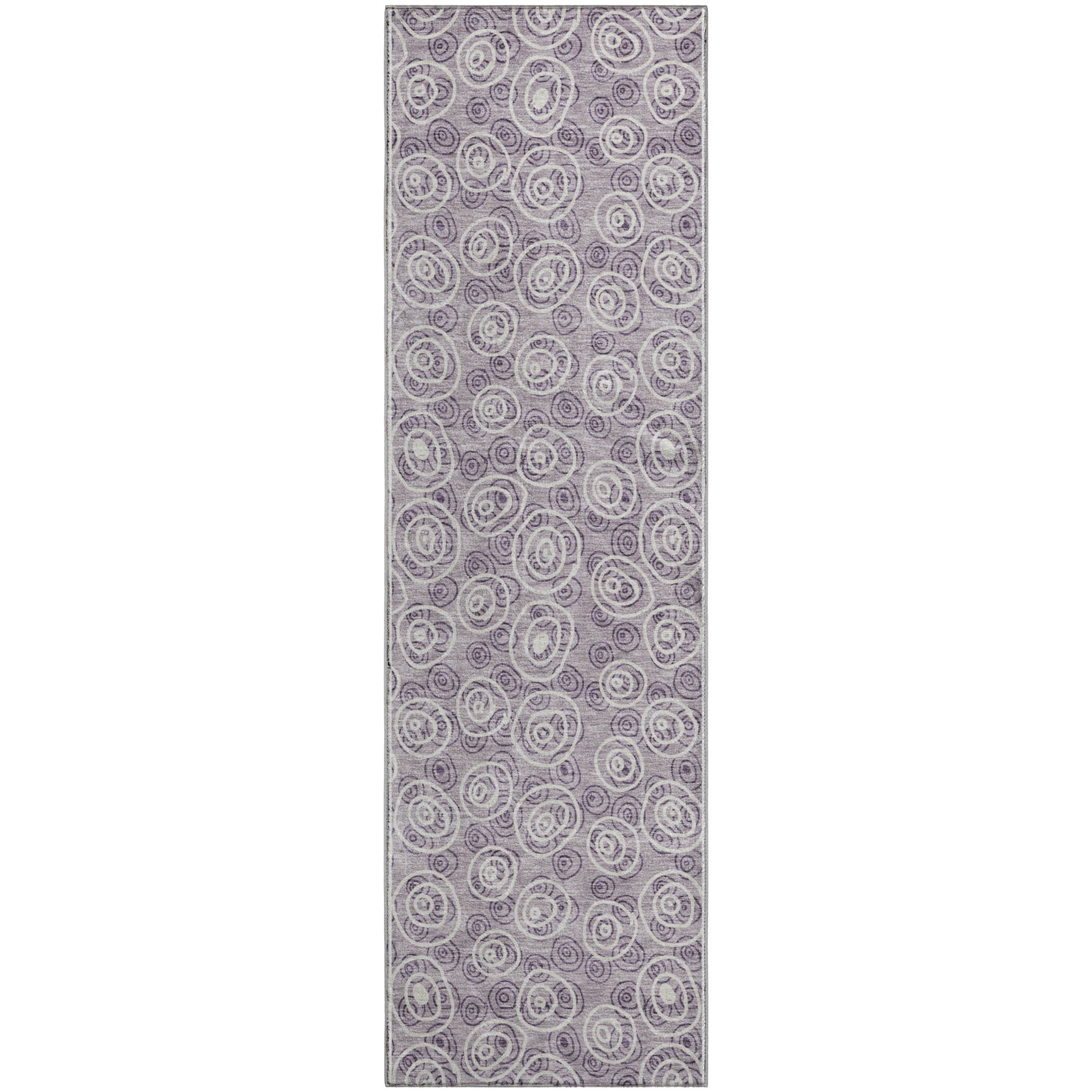 Sintra Machine Washable Transitional Lavender Purple Rug 2'3" x 7'6" #shape_Runner