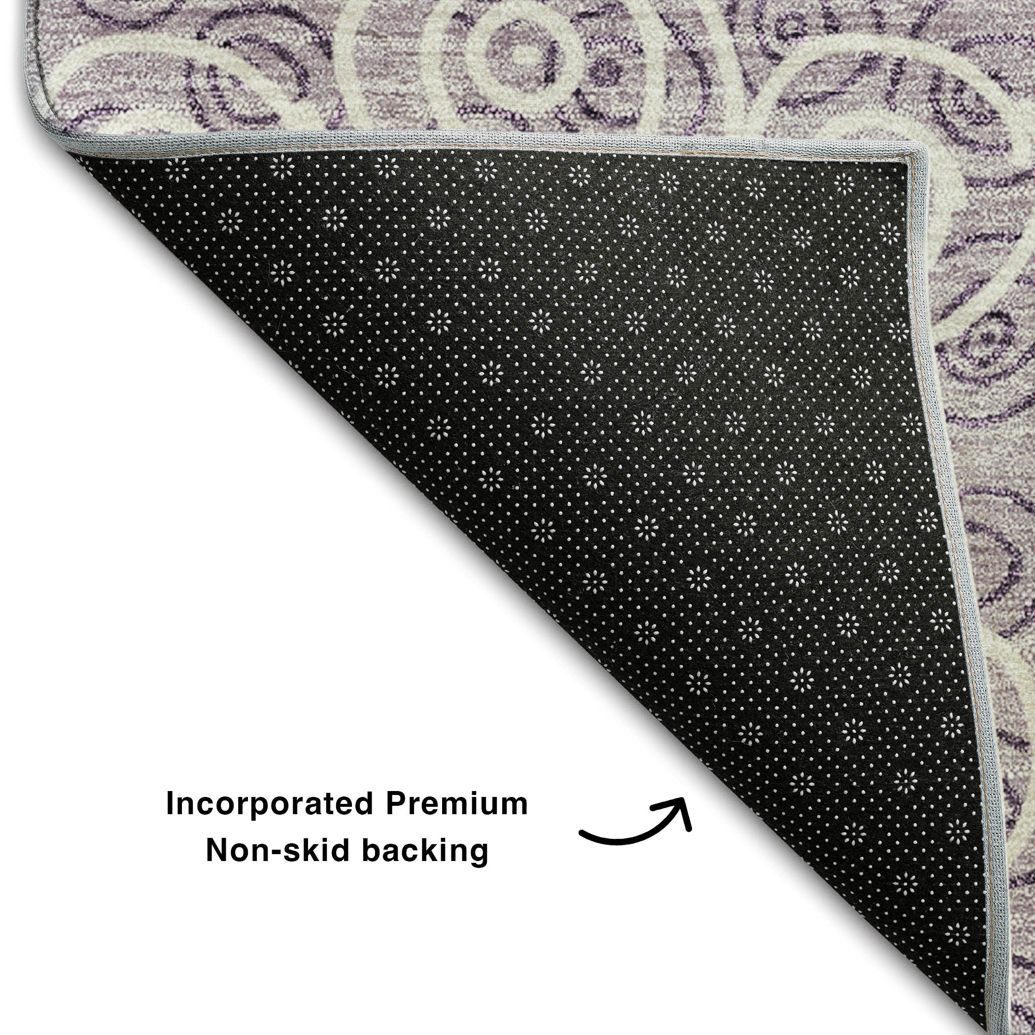 Sintra Machine Washable Transitional Lavender Purple Rug 1'8" x 2'6" #shape_Rectangle