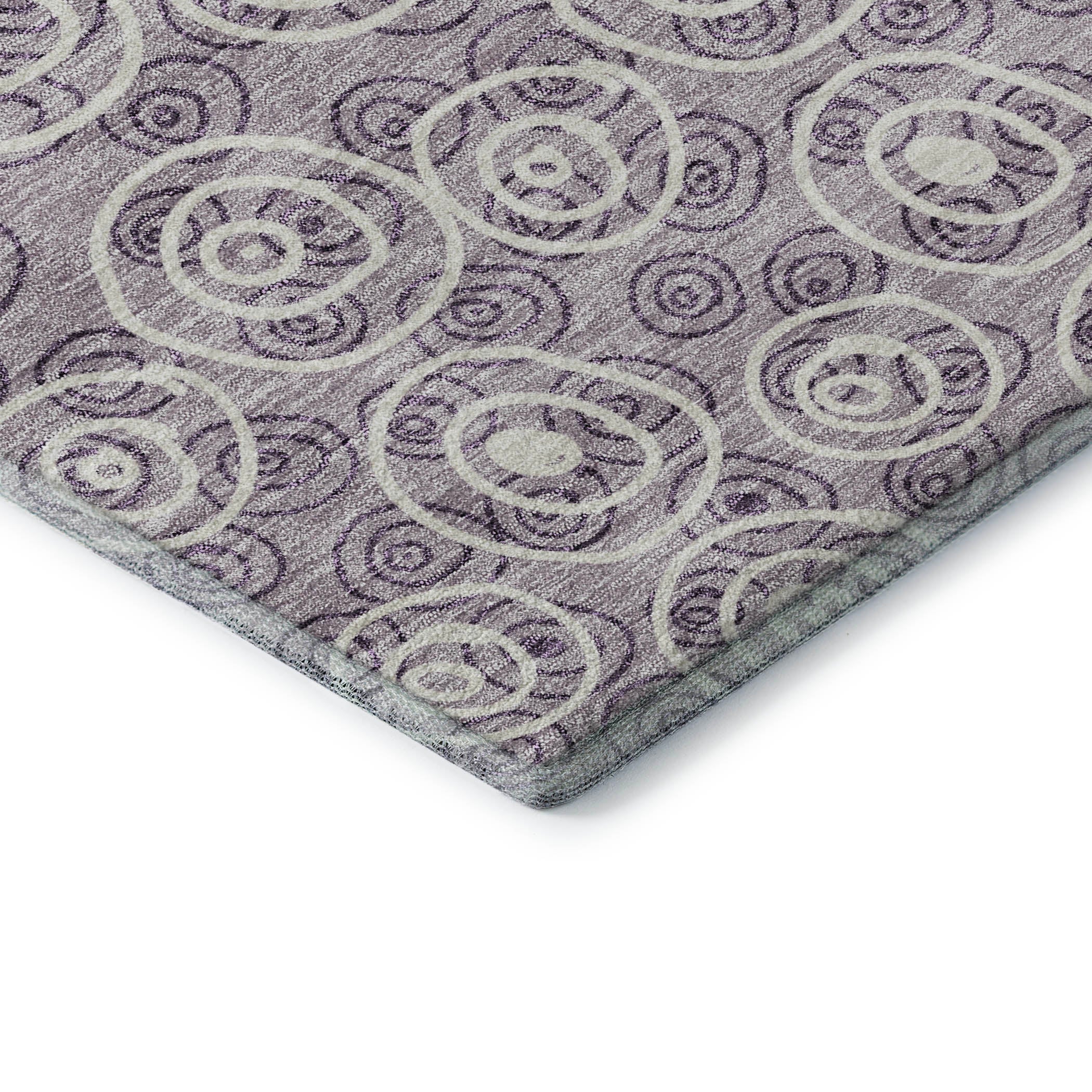 Sintra Machine Washable Transitional Lavender Purple Rug 1'8" x 2'6" #shape_Rectangle