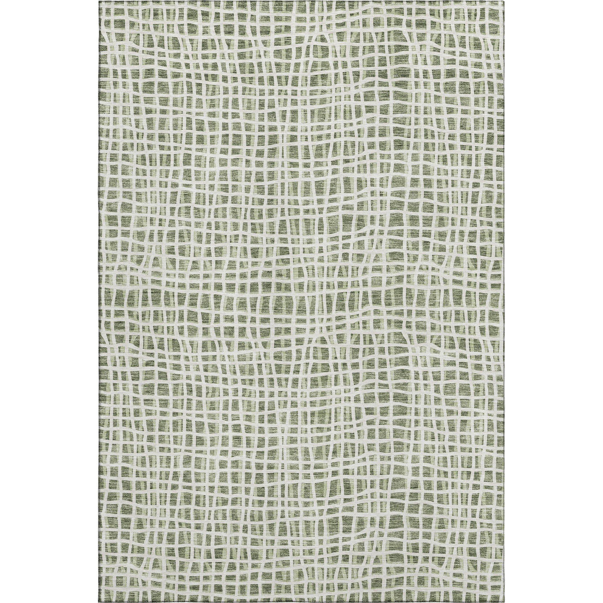 Mostar Machine Washable Transitional Green Rug 2'6" x 3'10" #shape_Rectangle