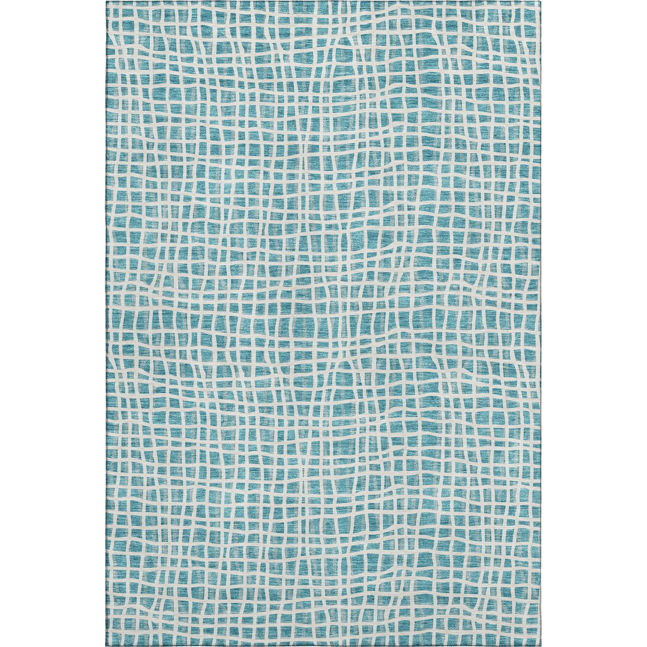 Mostar Machine Washable Transitional Teal Rug 2'6" x 3'10" #shape_Rectangle
