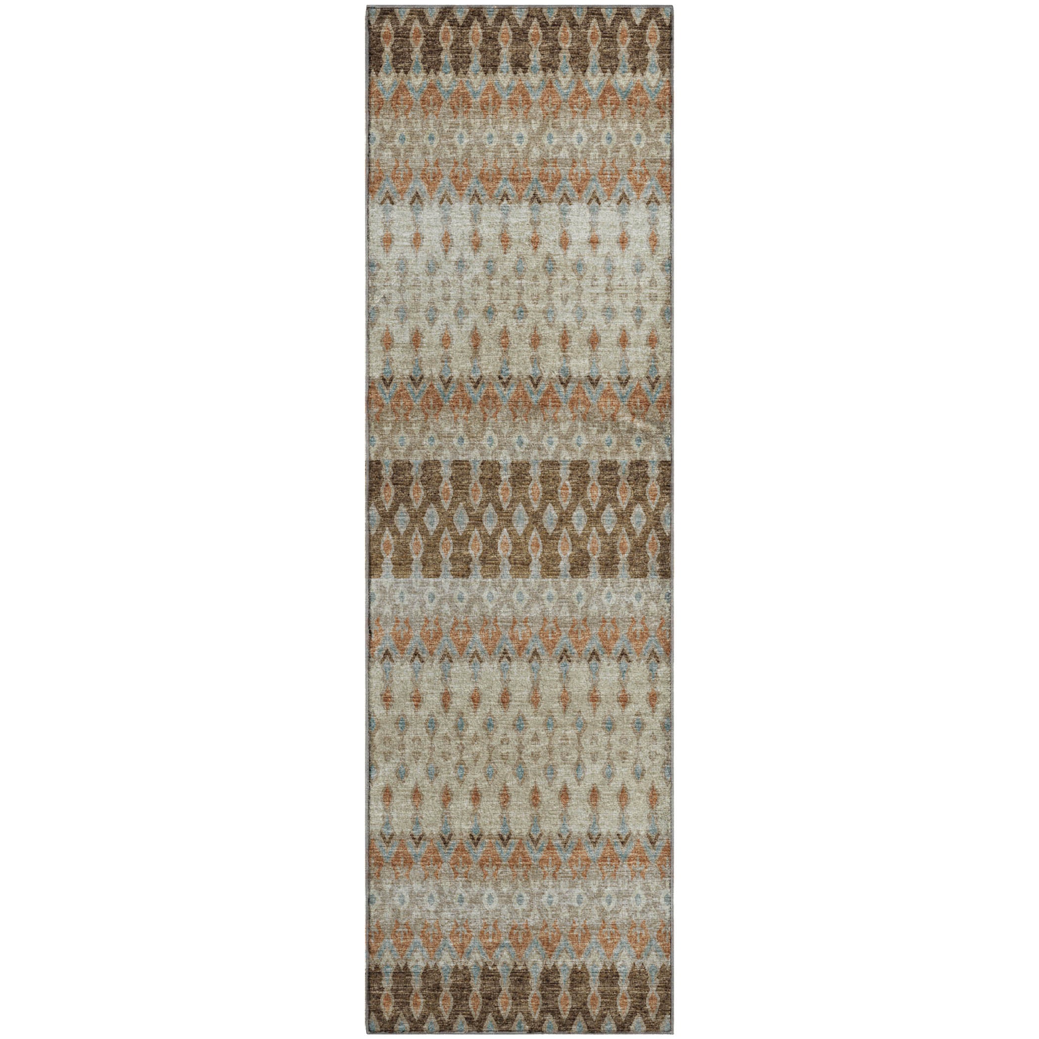 Salzburg Machine Washable Transitional Canyon Multi Rug 2'3" x 7'6" #shape_Runner