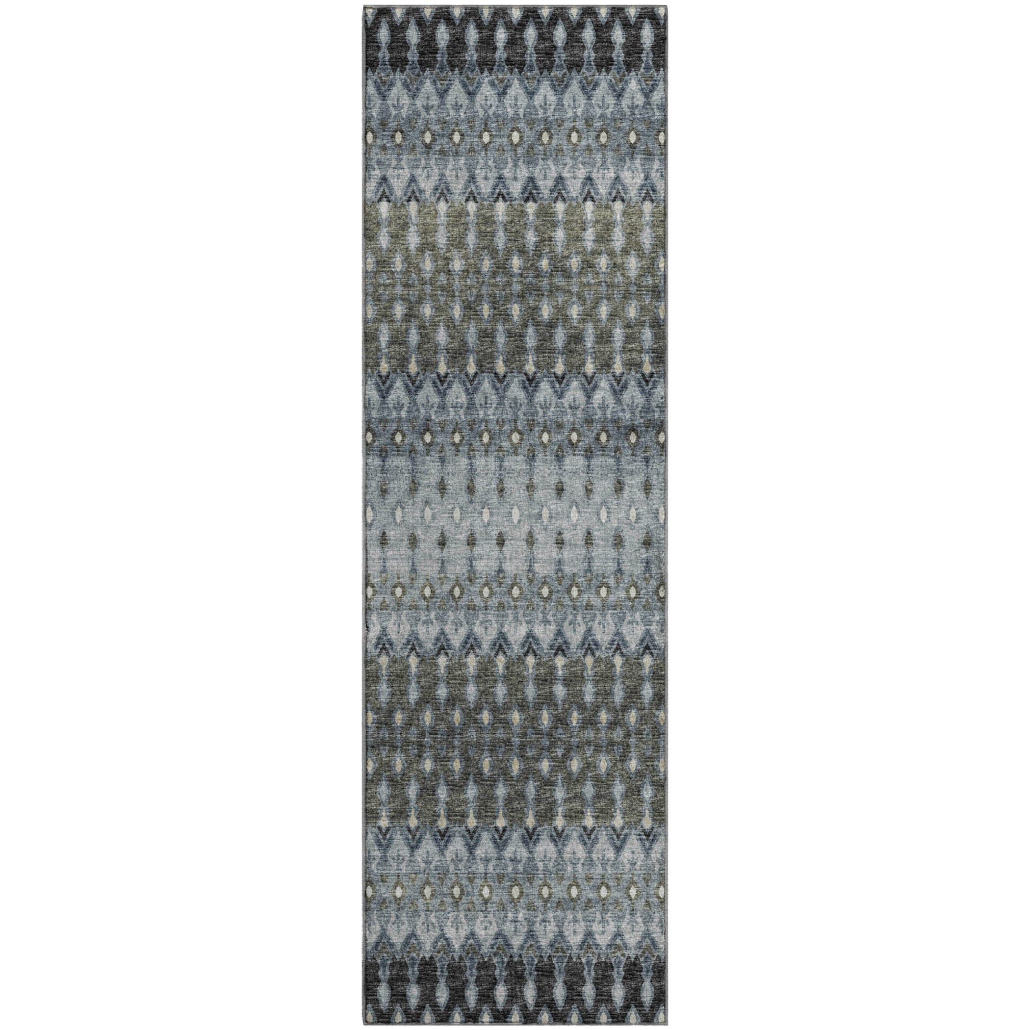 Salzburg Machine Washable Transitional Moody Multi Rug 2'3" x 7'6" #shape_Runner