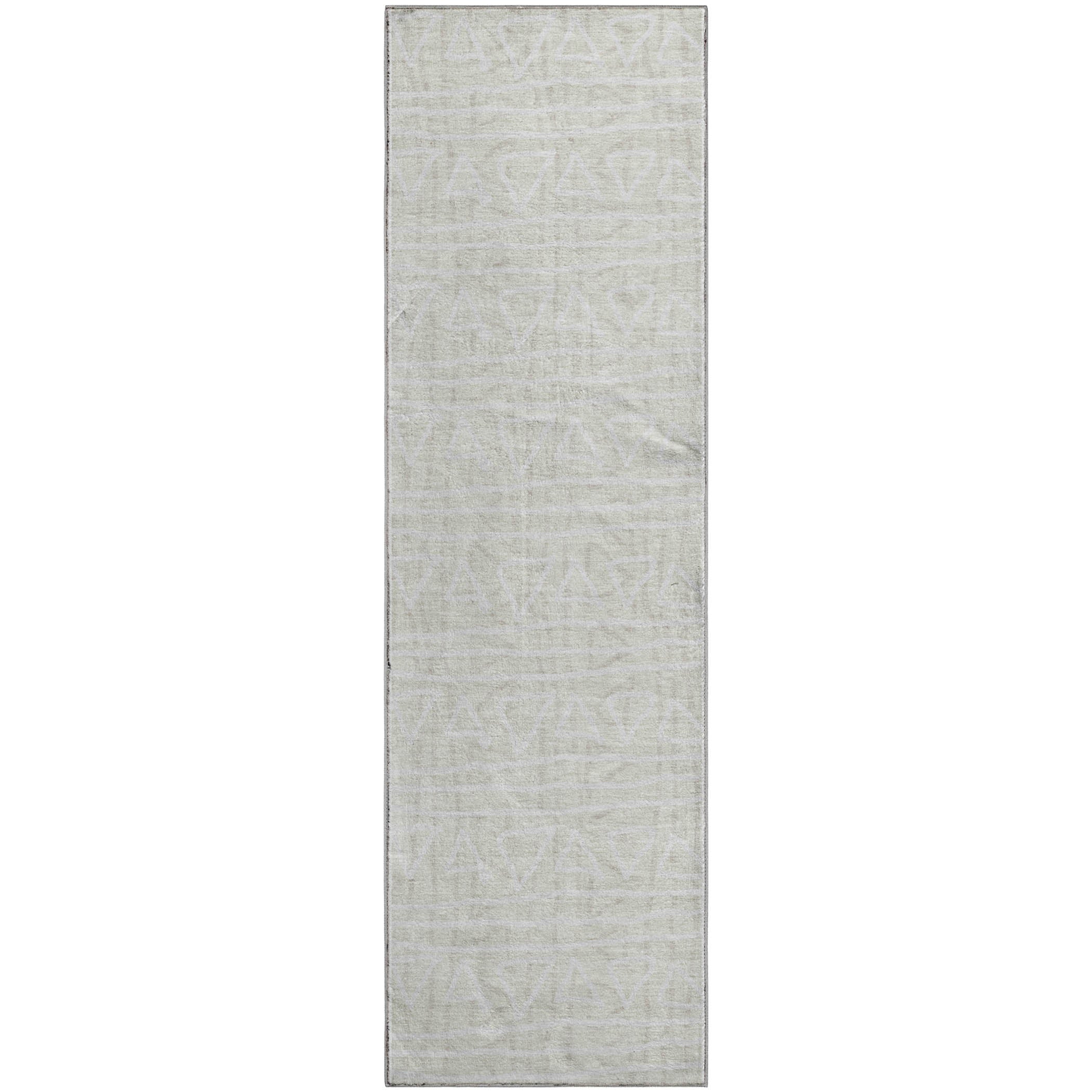 Bruges Machine Washable Transitional Ivory Rug 2'3" x 7'6" #shape_Runner