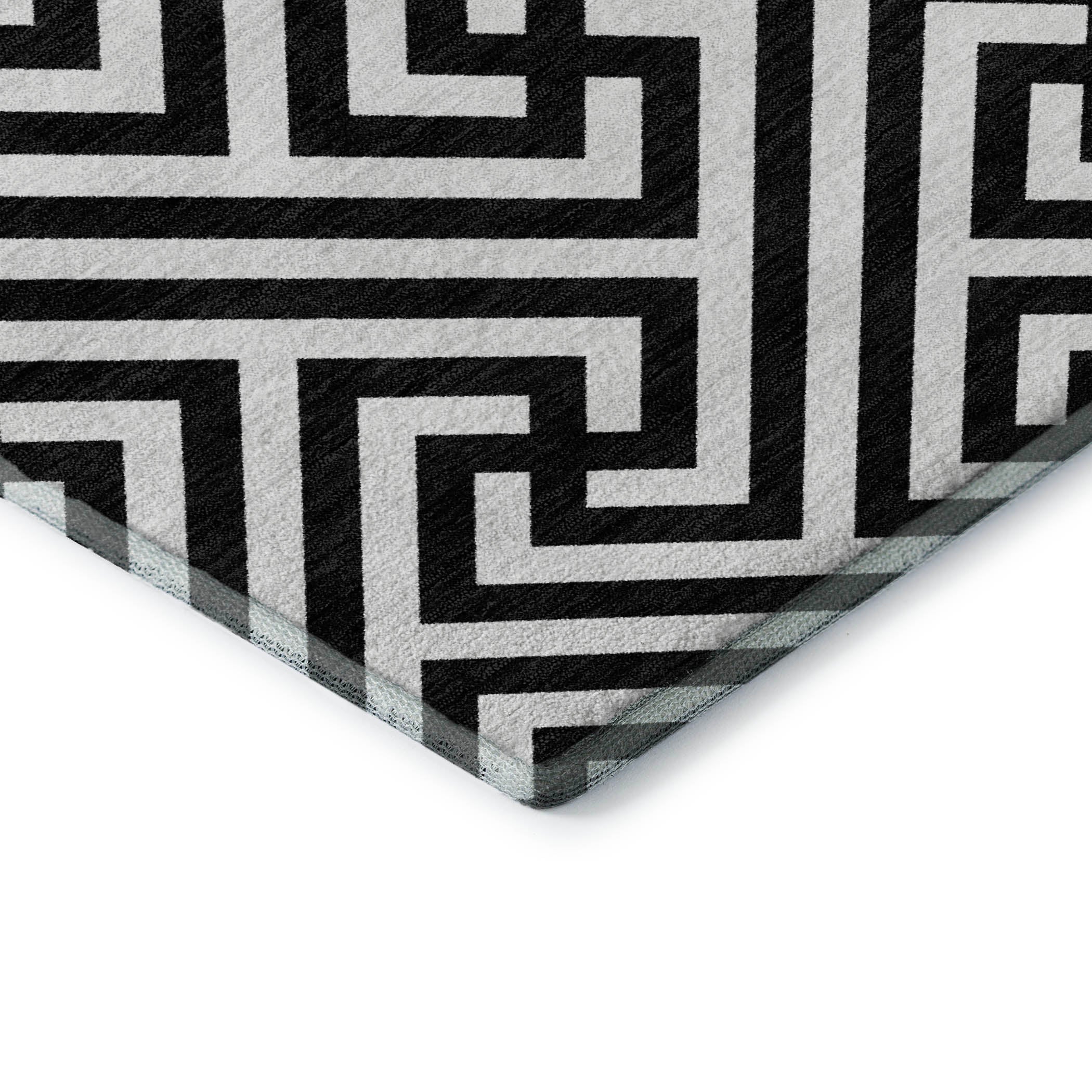 Chiang Mai Machine Washable Transitional Black Rug 1'8" x 2'6" #shape_Rectangle