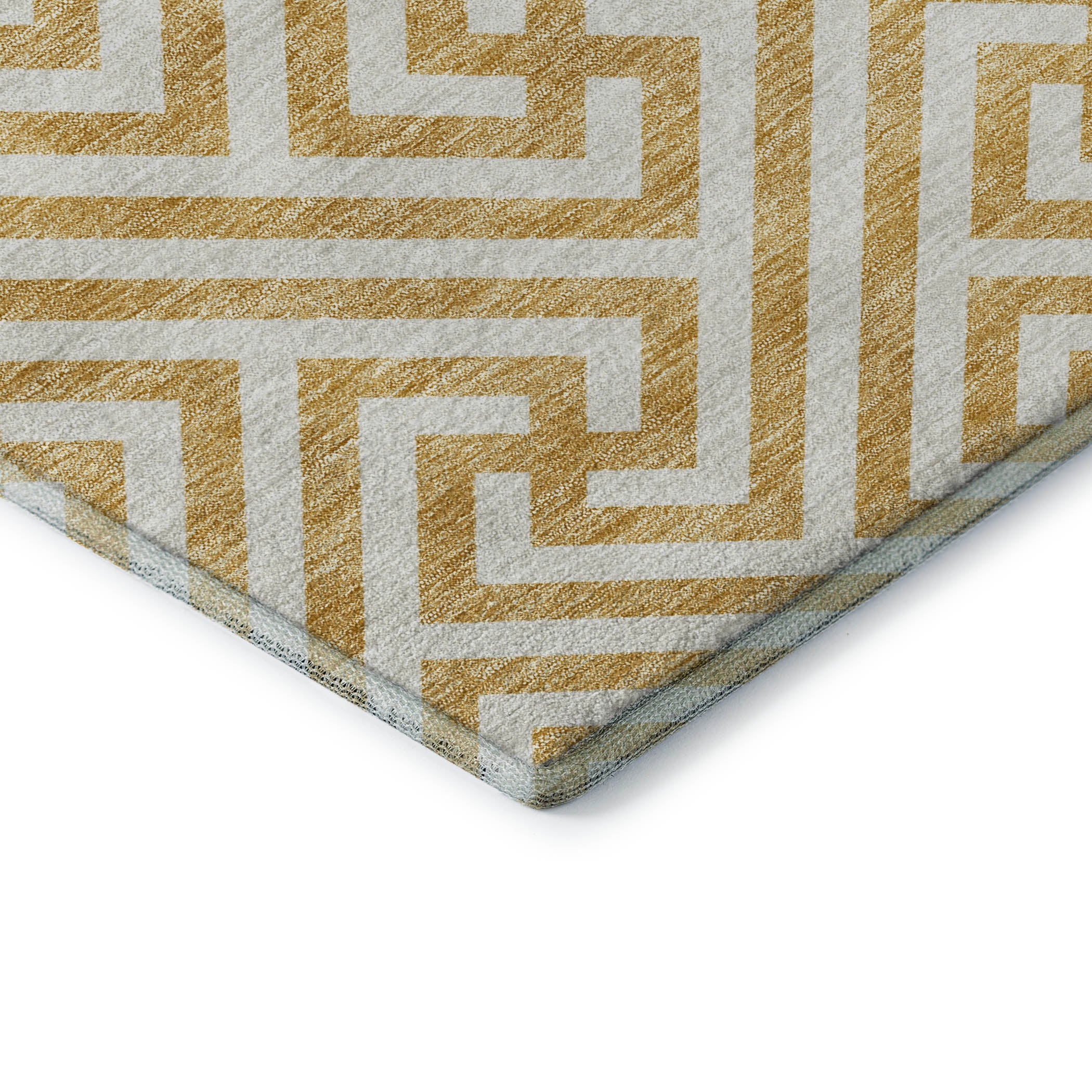 Chiang Mai Machine Washable Transitional Gold Rug 1'8" x 2'6" #shape_Rectangle