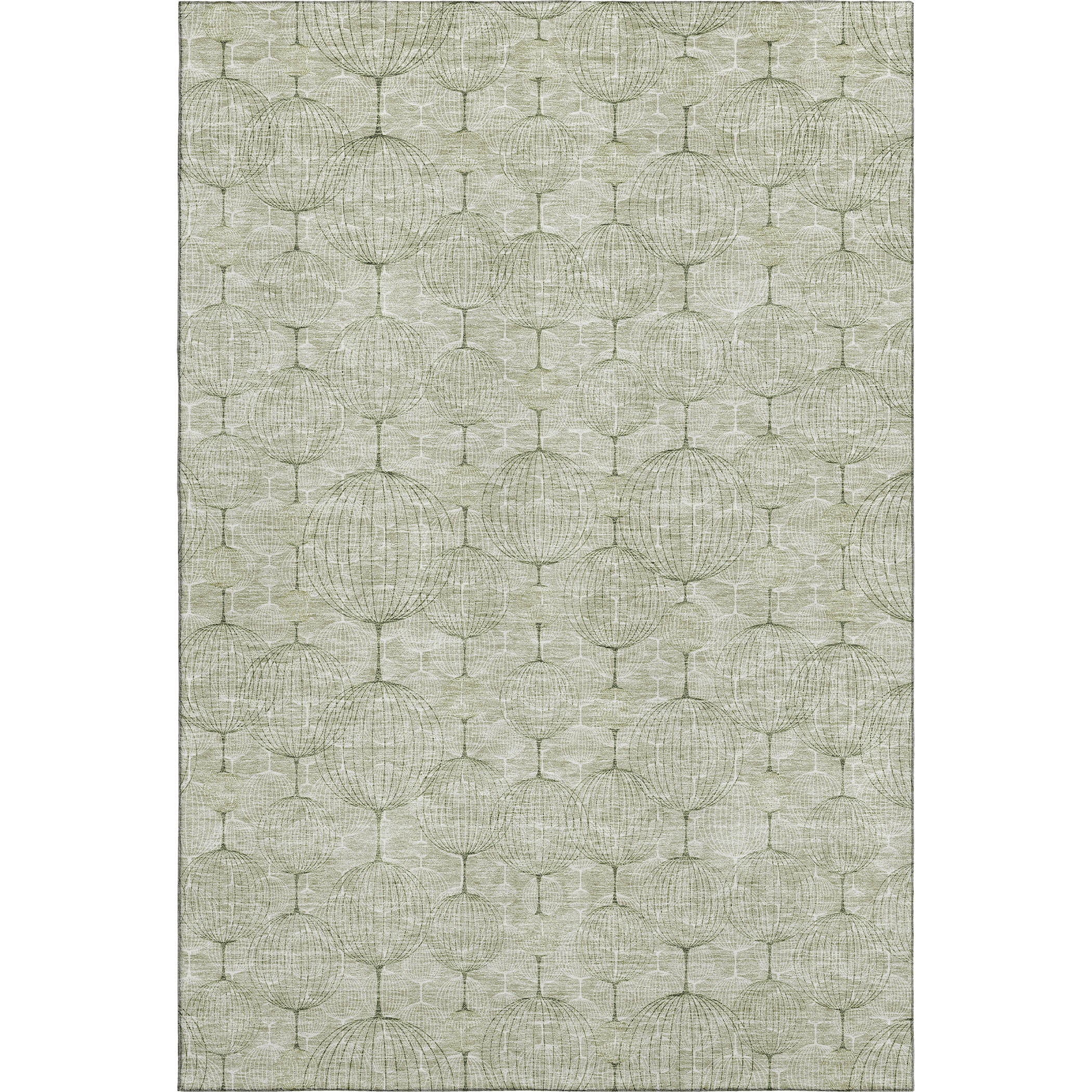 Dublin Machine Washable Transitional Aloe Green Rug 2'6" x 3'10" #shape_Rectangle