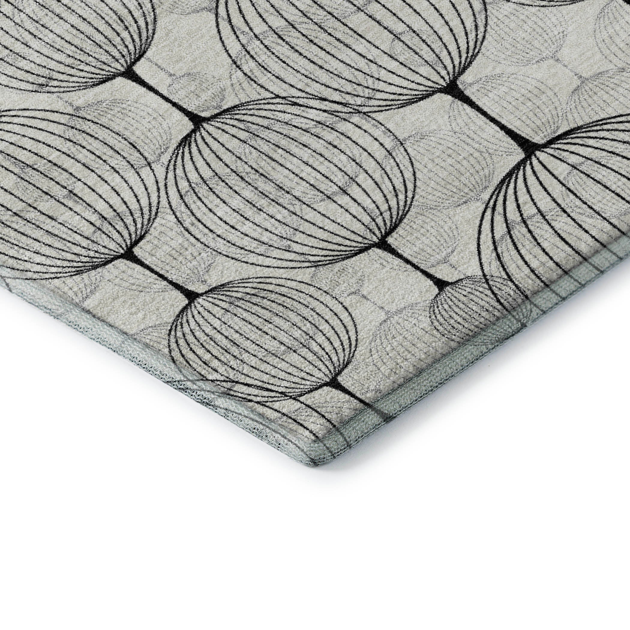 Dublin Machine Washable Transitional White Ivory Rug 1'8" x 2'6" #shape_Rectangle