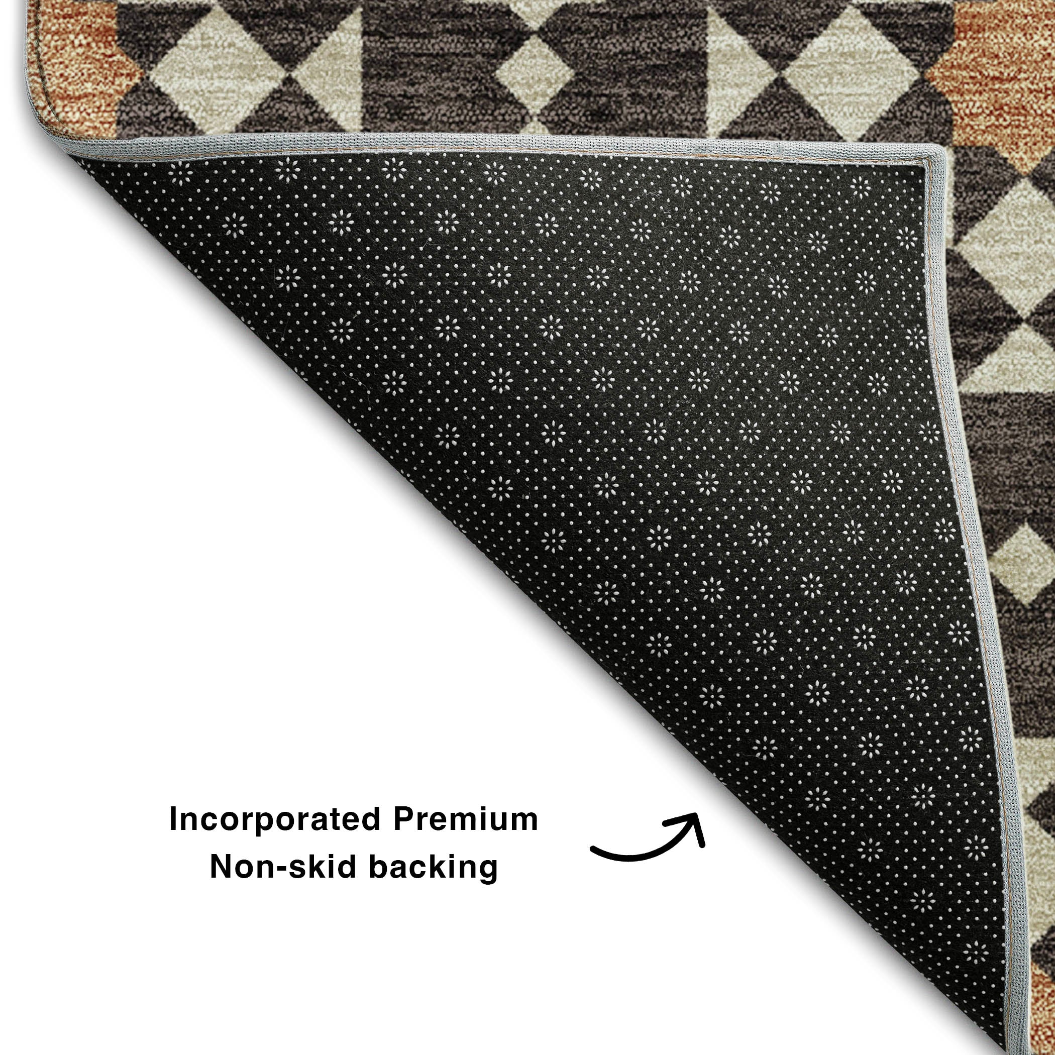 Queenstown Machine Washable Transitional Charcoal Gray Rug 1'8" x 2'6" #shape_Rectangle