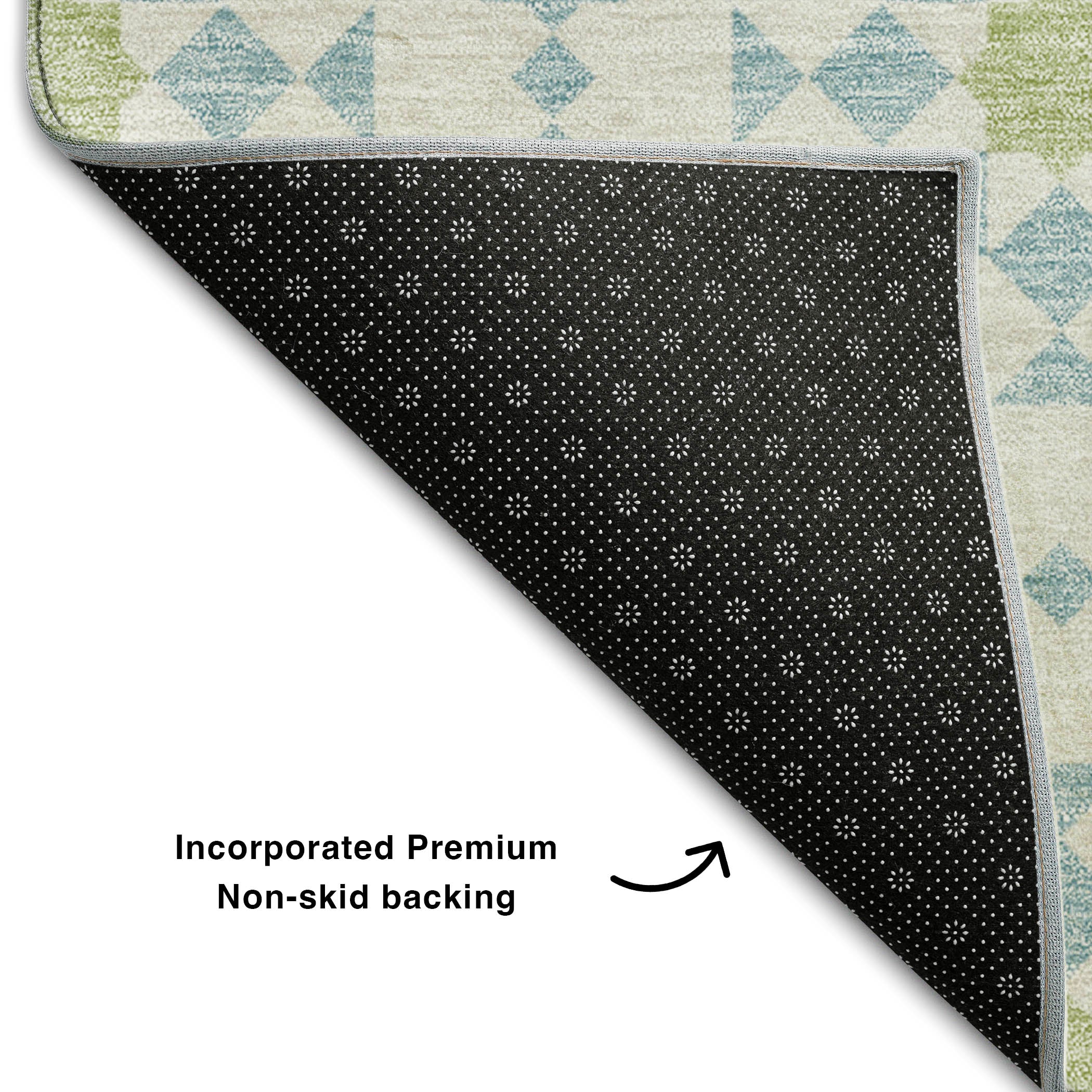 Queenstown Machine Washable Transitional Sky Blue Rug 1'8" x 2'6" #shape_Rectangle