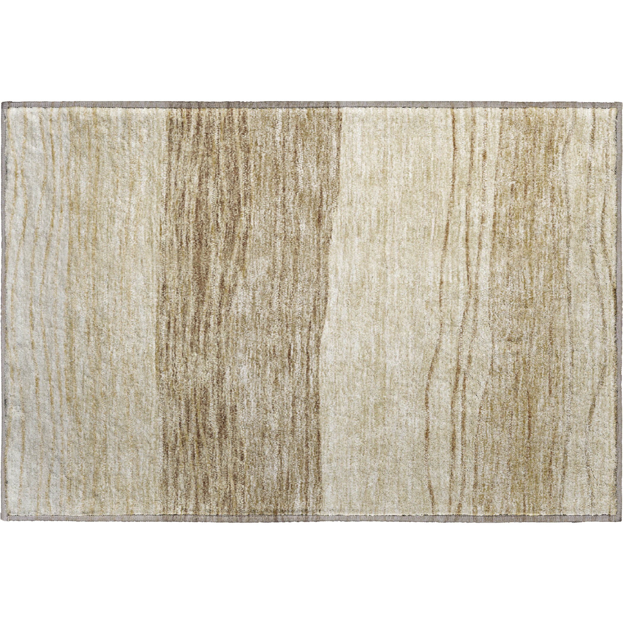 Seoul Machine Washable Transitional Beige Brown Rug 1'8" x 2'6" #shape_Rectangle