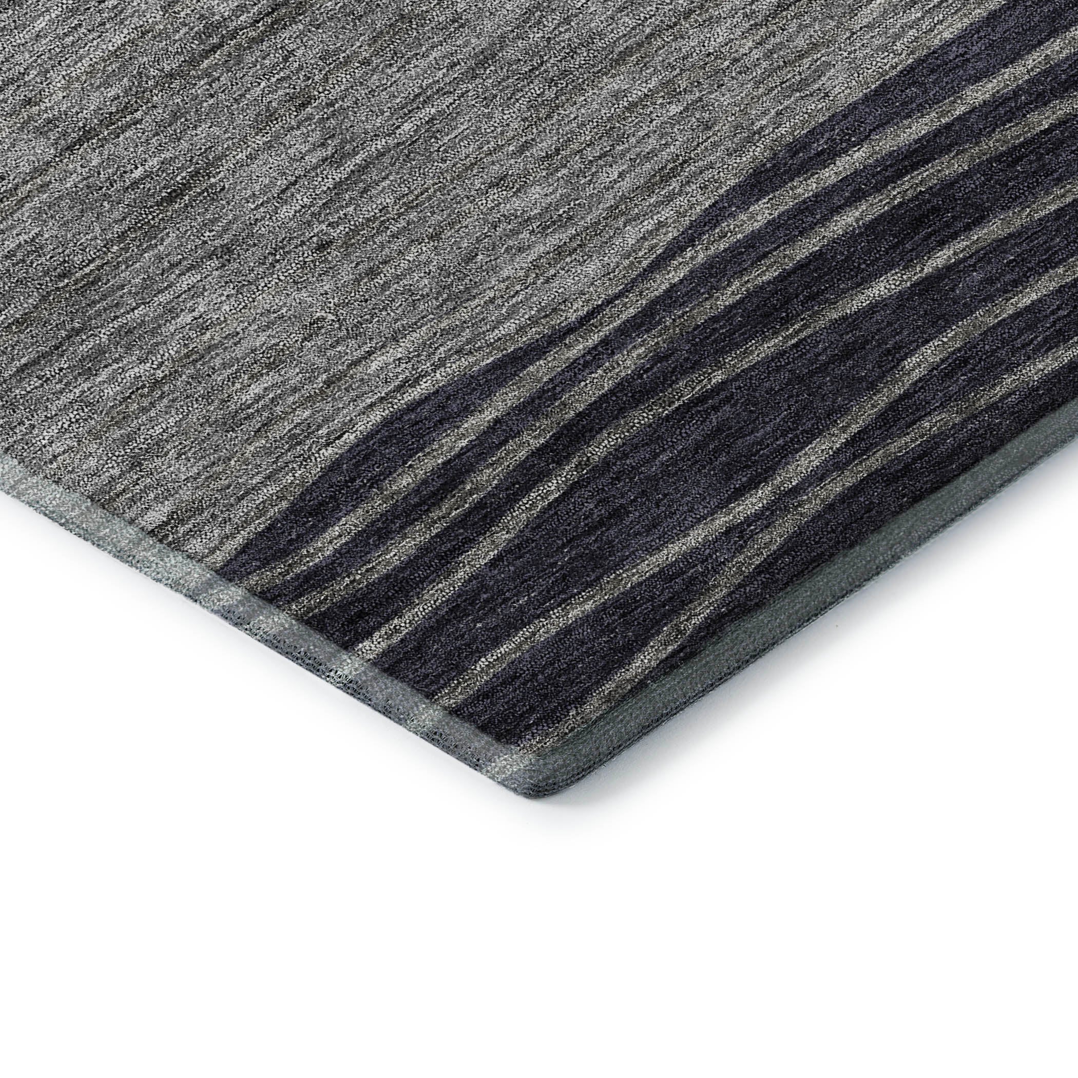 Seoul Machine Washable Transitional Gray Rug 1'8" x 2'6" #shape_Rectangle