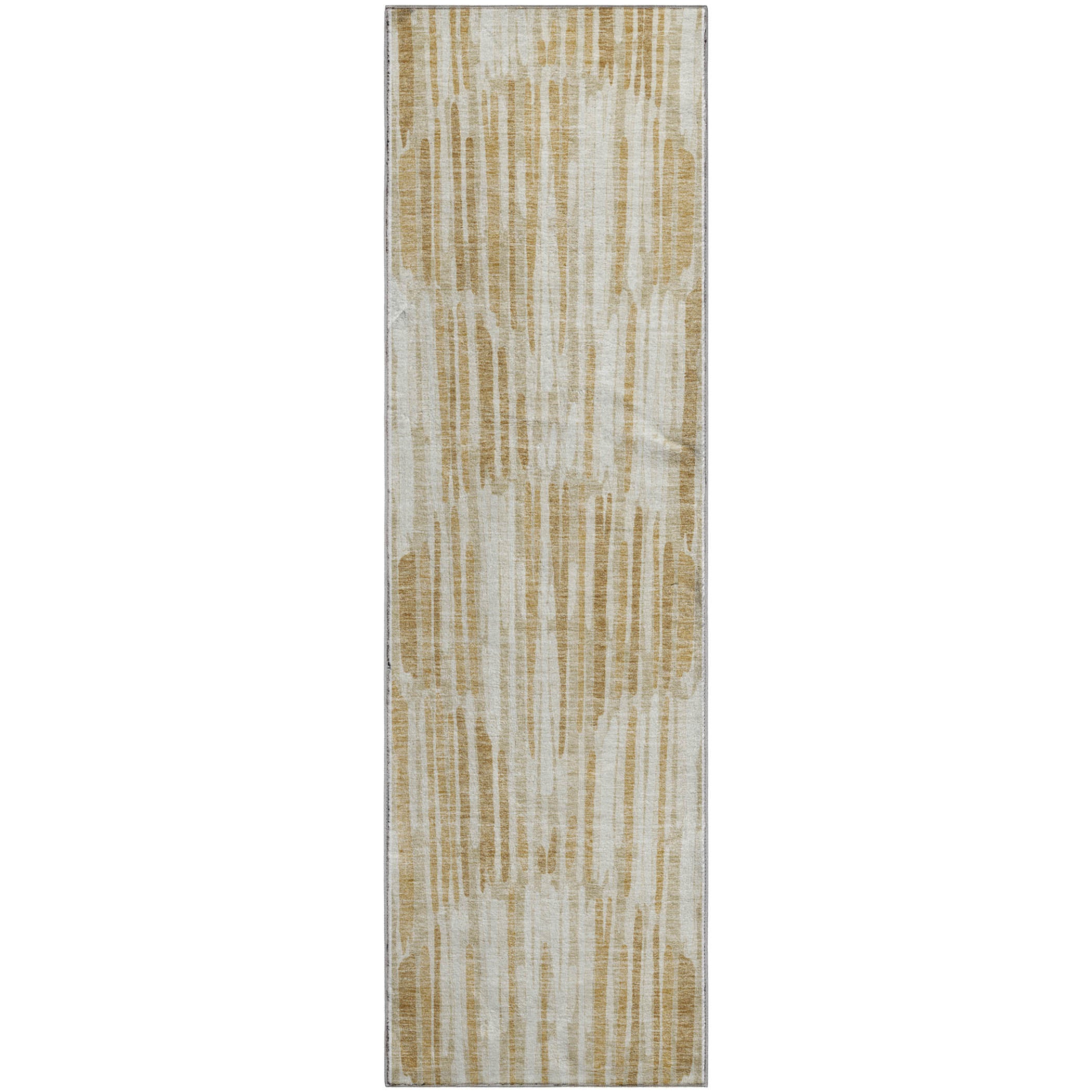 Cartagena Machine Washable Transitional Gold Rug 2'3" x 7'6" #shape_Runner