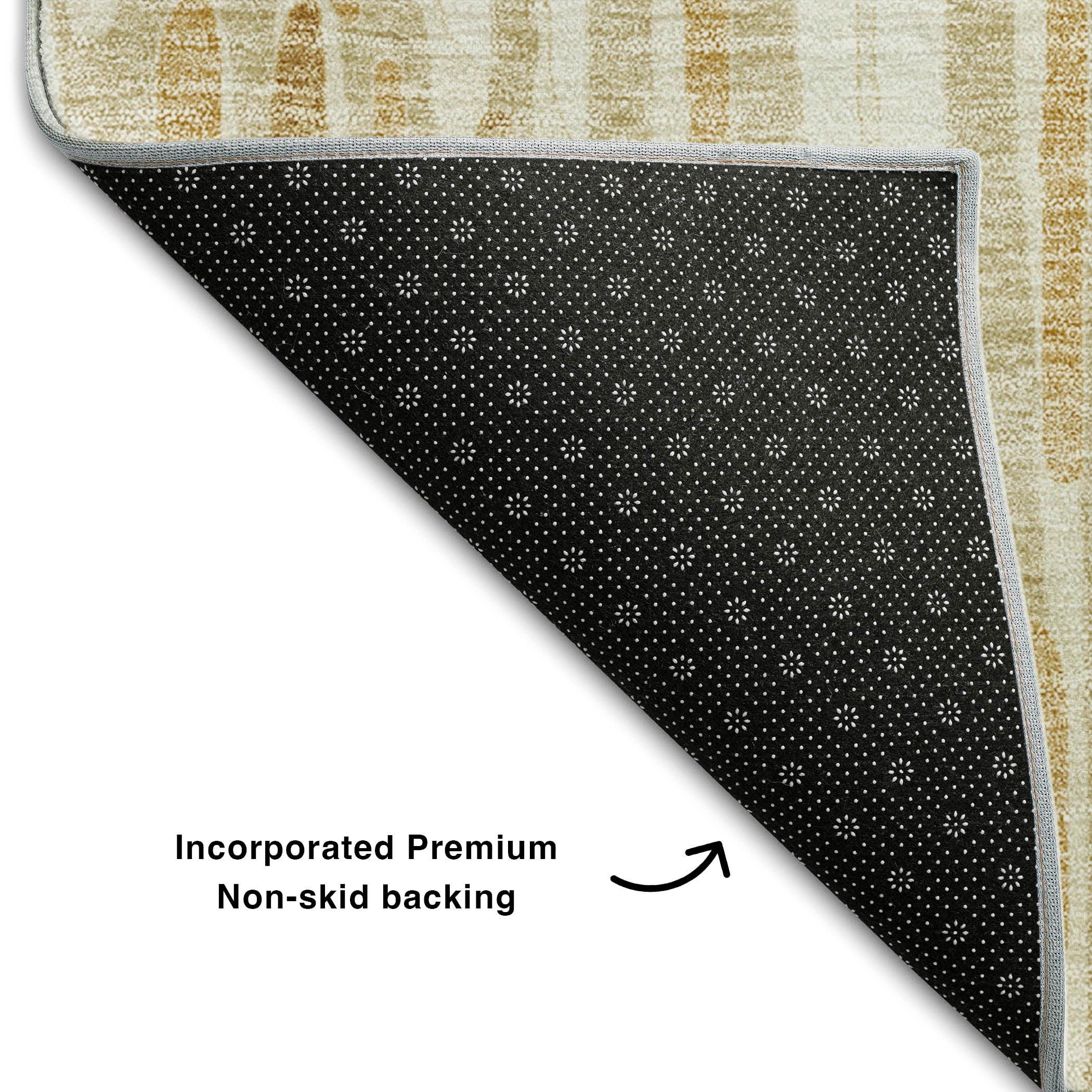 Cartagena Machine Washable Transitional Gold Rug 1'8" x 2'6" #shape_Rectangle