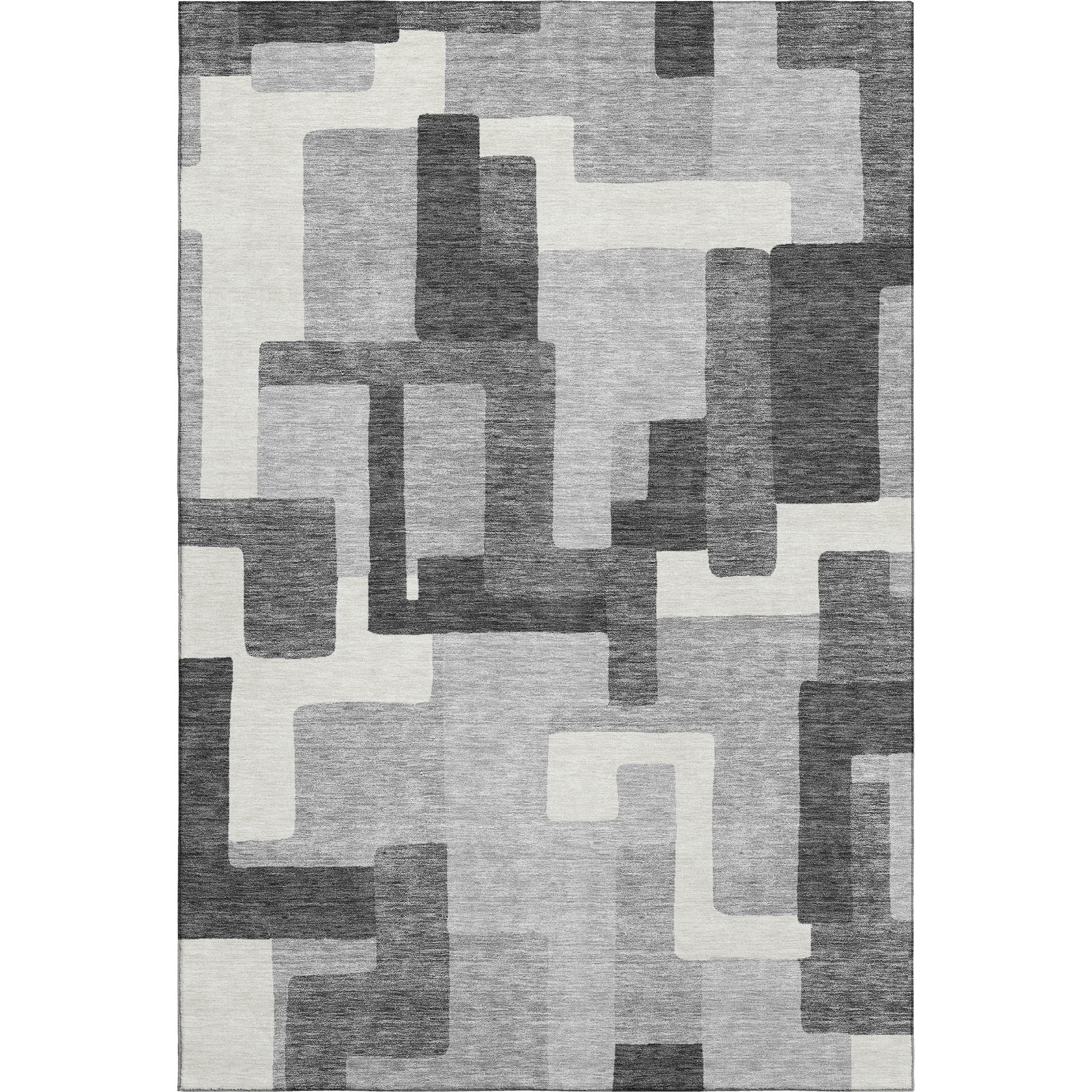Marrakech Machine Washable Transitional Gray Rug 2'6" x 3'10" #shape_Rectangle