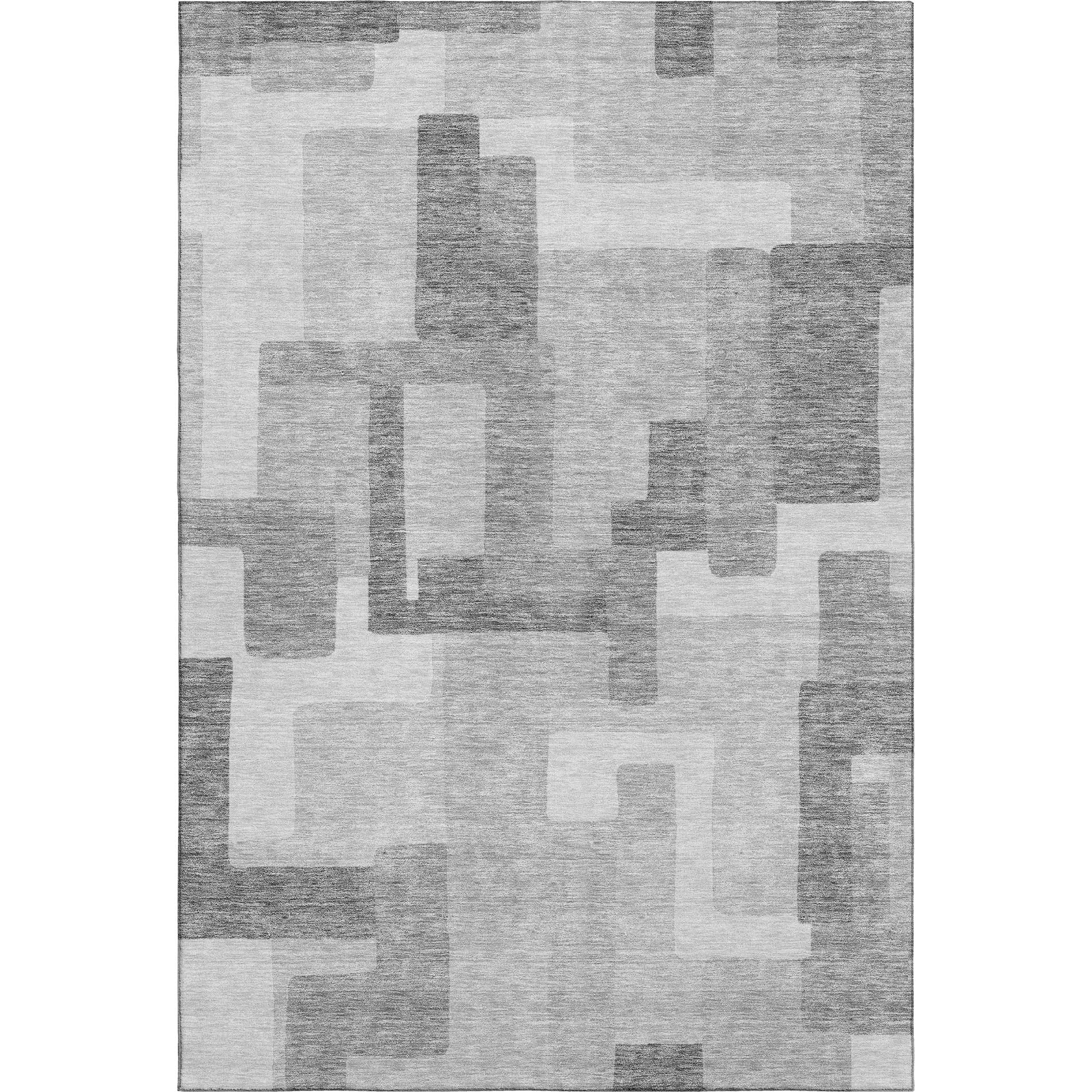 Marrakech Machine Washable Transitional Silver Gray Rug 2'6" x 3'10" #shape_Rectangle