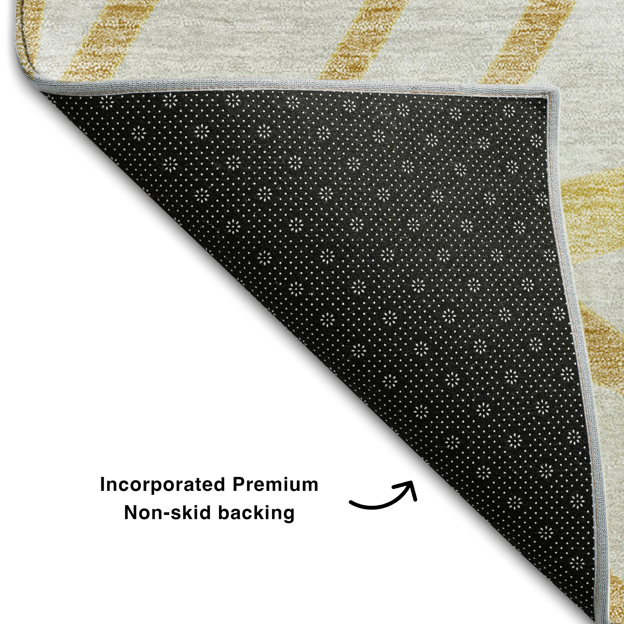 Ghent Machine Washable Transitional Gold Rug 1'8" x 2'6" #shape_Rectangle