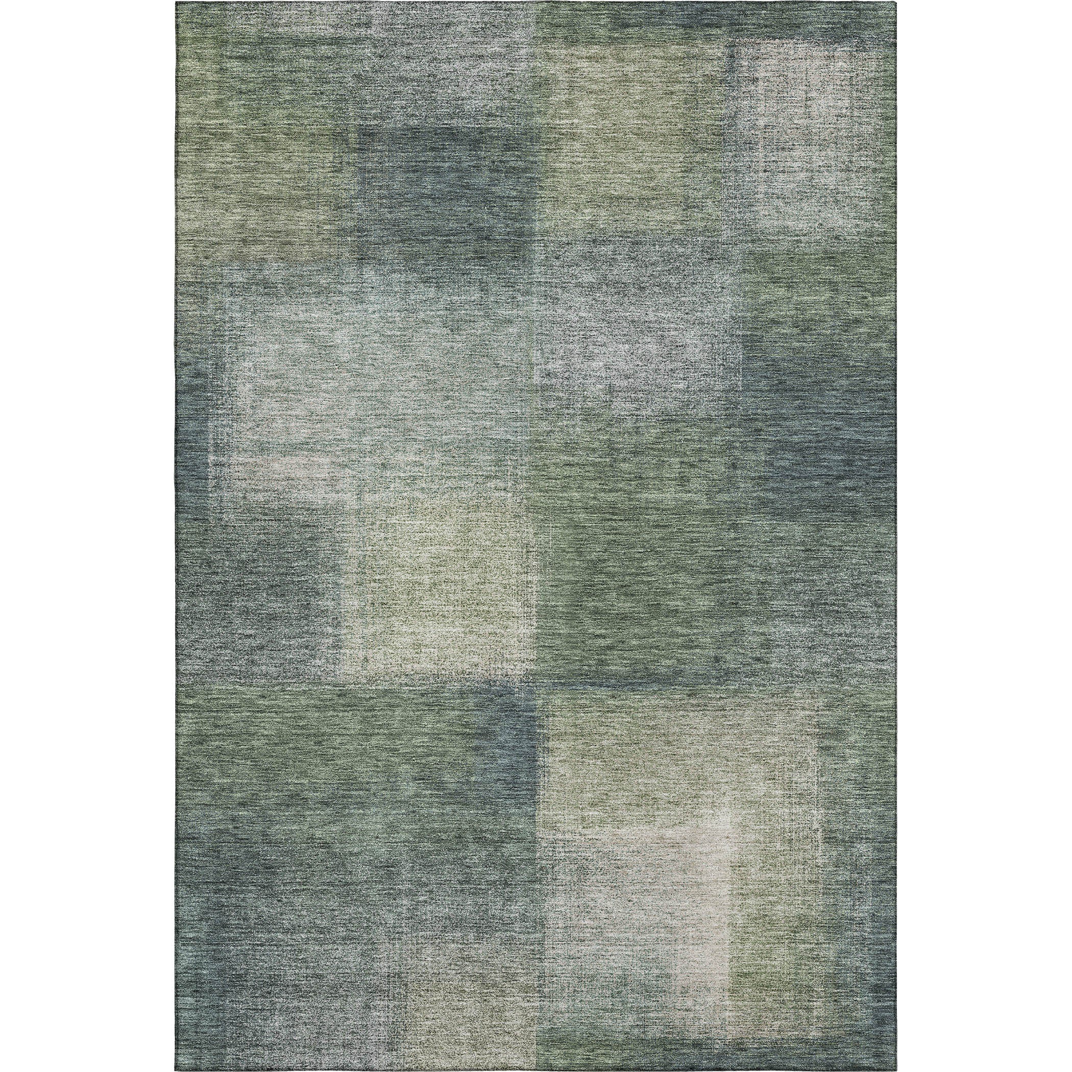 Lisbon Machine Washable Transitional Olive Green Rug 2'6" x 3'10" #shape_Rectangle