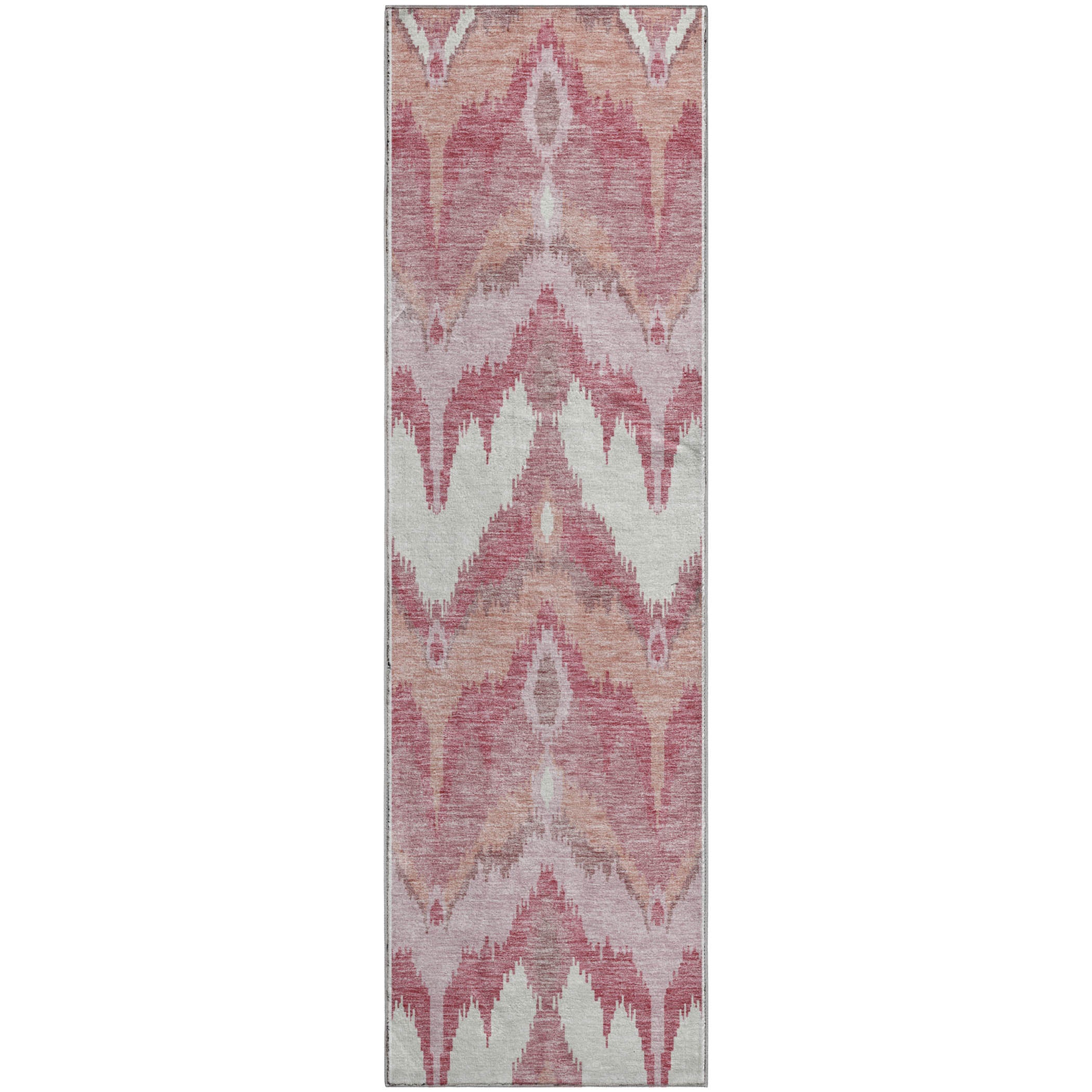 Havana Machine Washable Transitional Blush Pink Rug 2'3" x 7'6" #shape_Runner