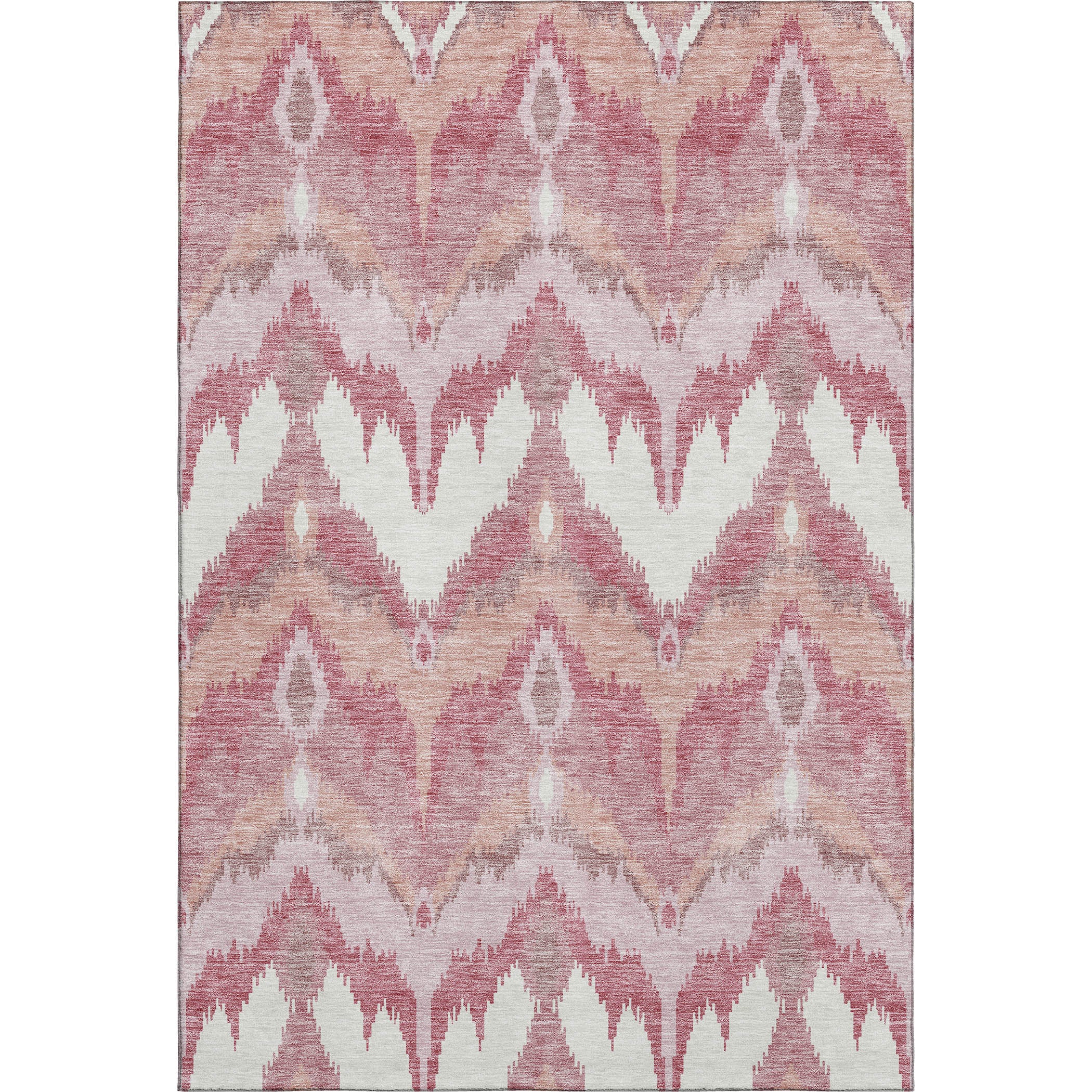 Havana Machine Washable Transitional Blush Pink Rug 2'6" x 3'10" #shape_Rectangle