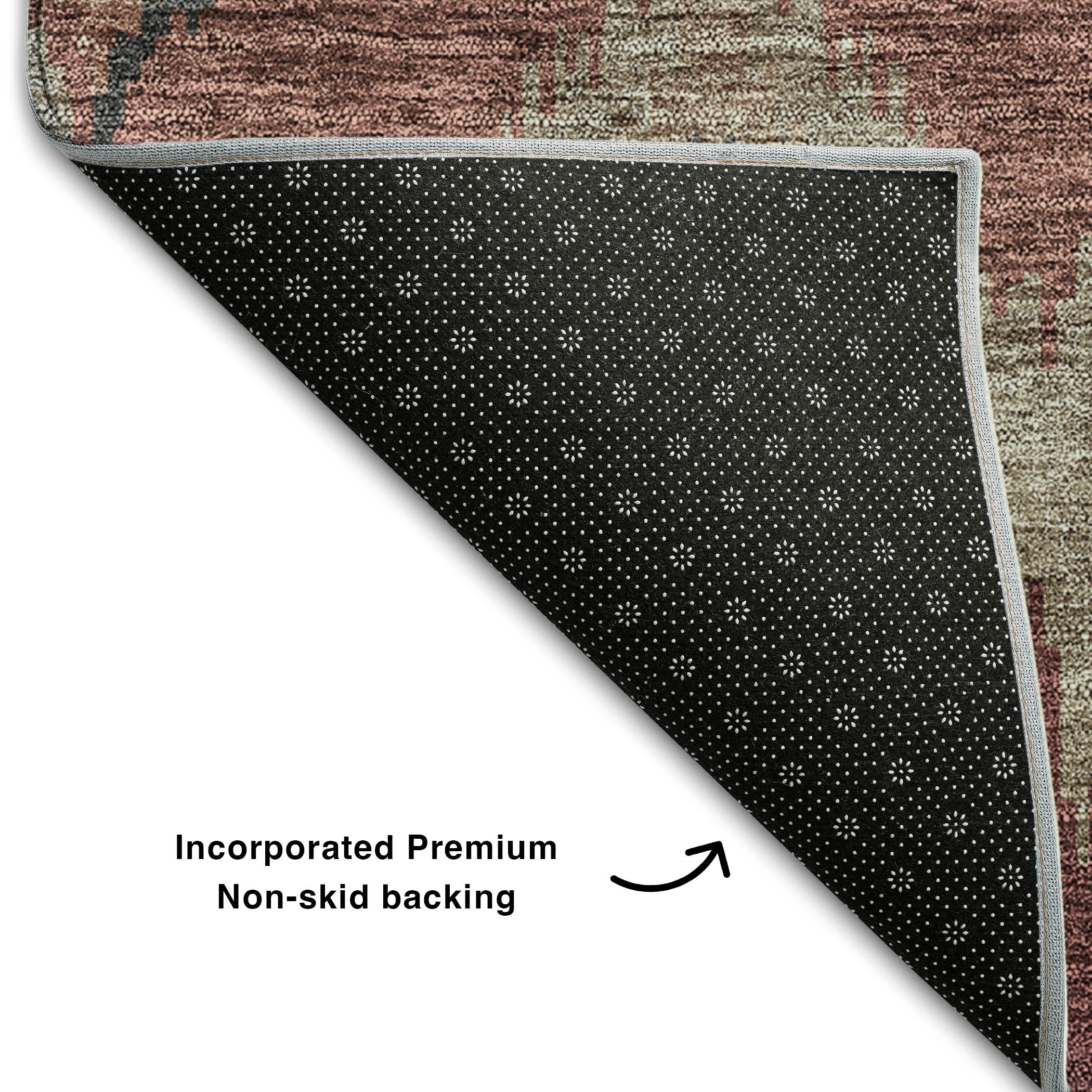 Havana Machine Washable Transitional Burgundy Red Rug 1'8" x 2'6" #shape_Rectangle