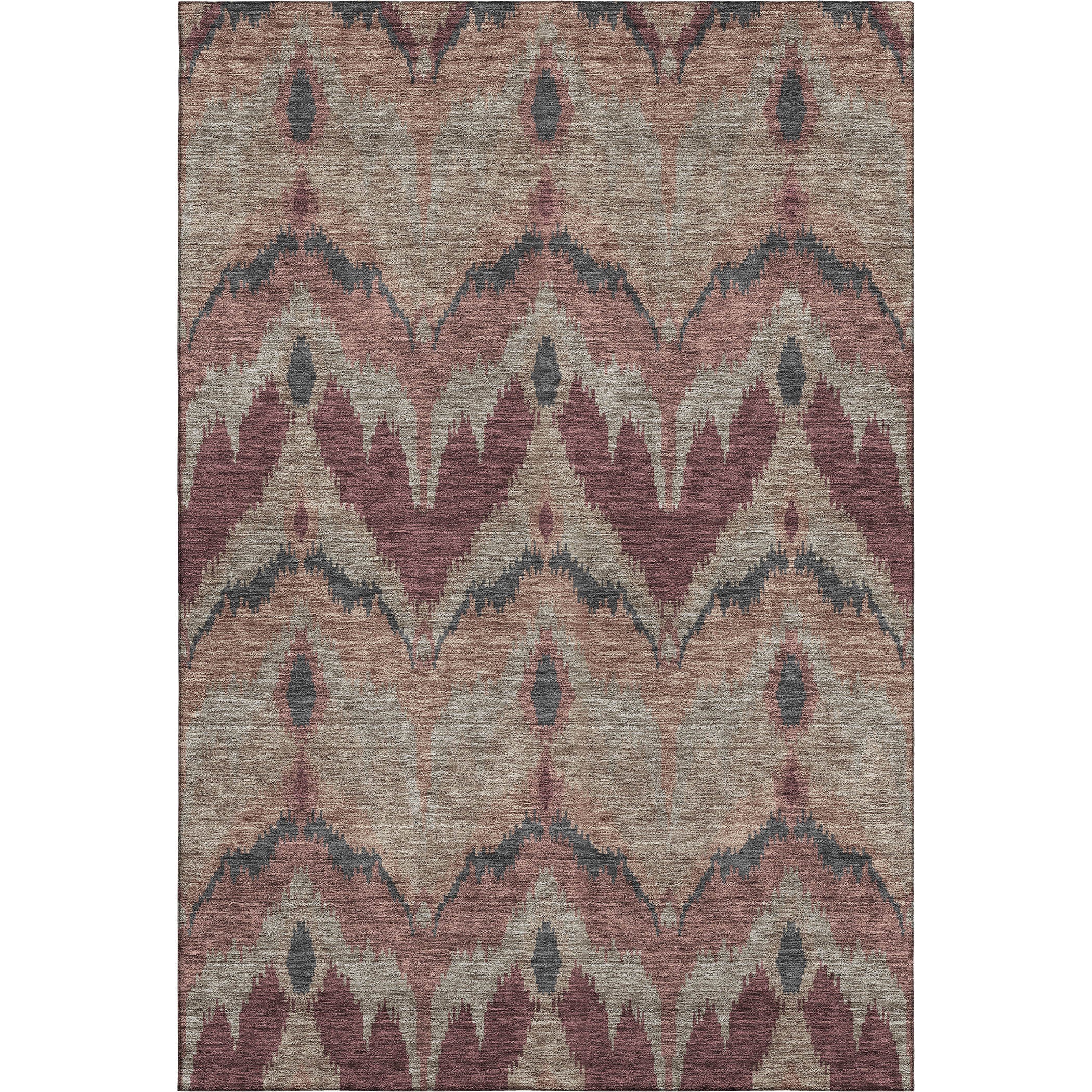 Havana Machine Washable Transitional Burgundy Red Rug 2'6" x 3'10" #shape_Rectangle