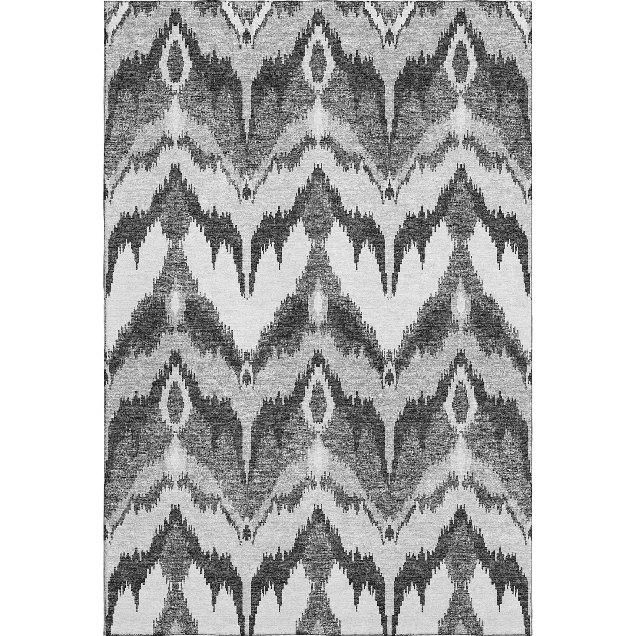 Havana Machine Washable Transitional Gray Rug 2'6" x 3'10" #shape_Rectangle
