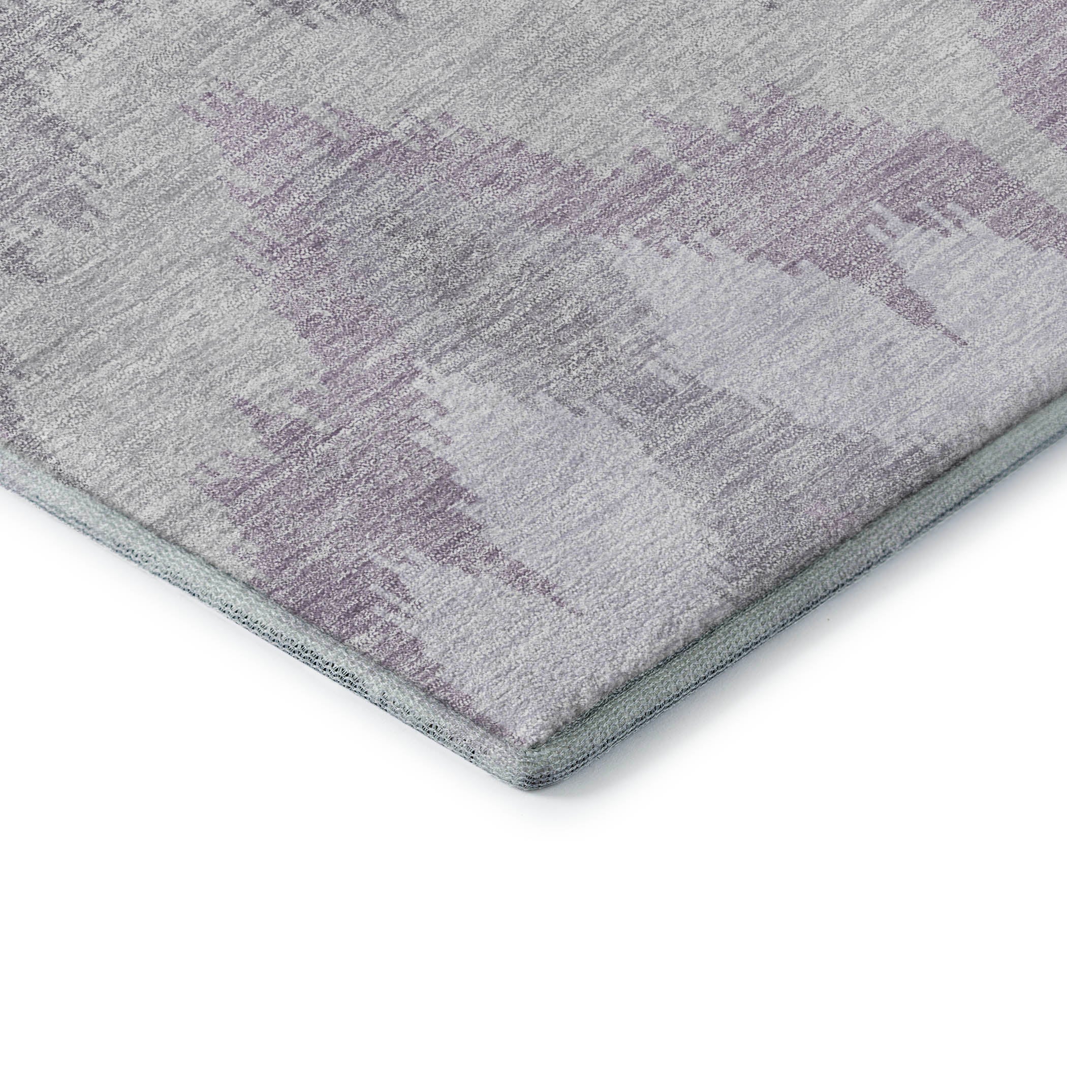 Havana Machine Washable Transitional Lavender Purple Rug 1'8" x 2'6" #shape_Rectangle