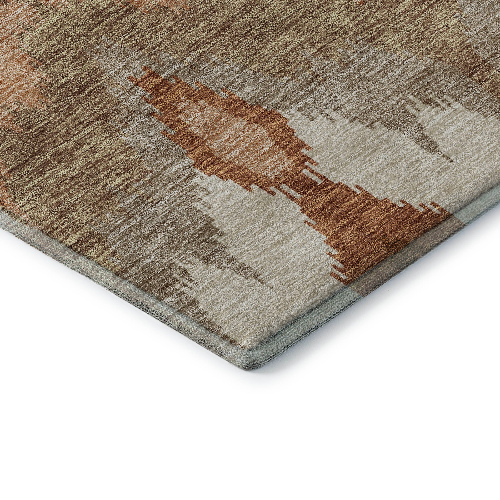 Havana Machine Washable Transitional Paprika Orange Rug 1'8" x 2'6" #shape_Rectangle