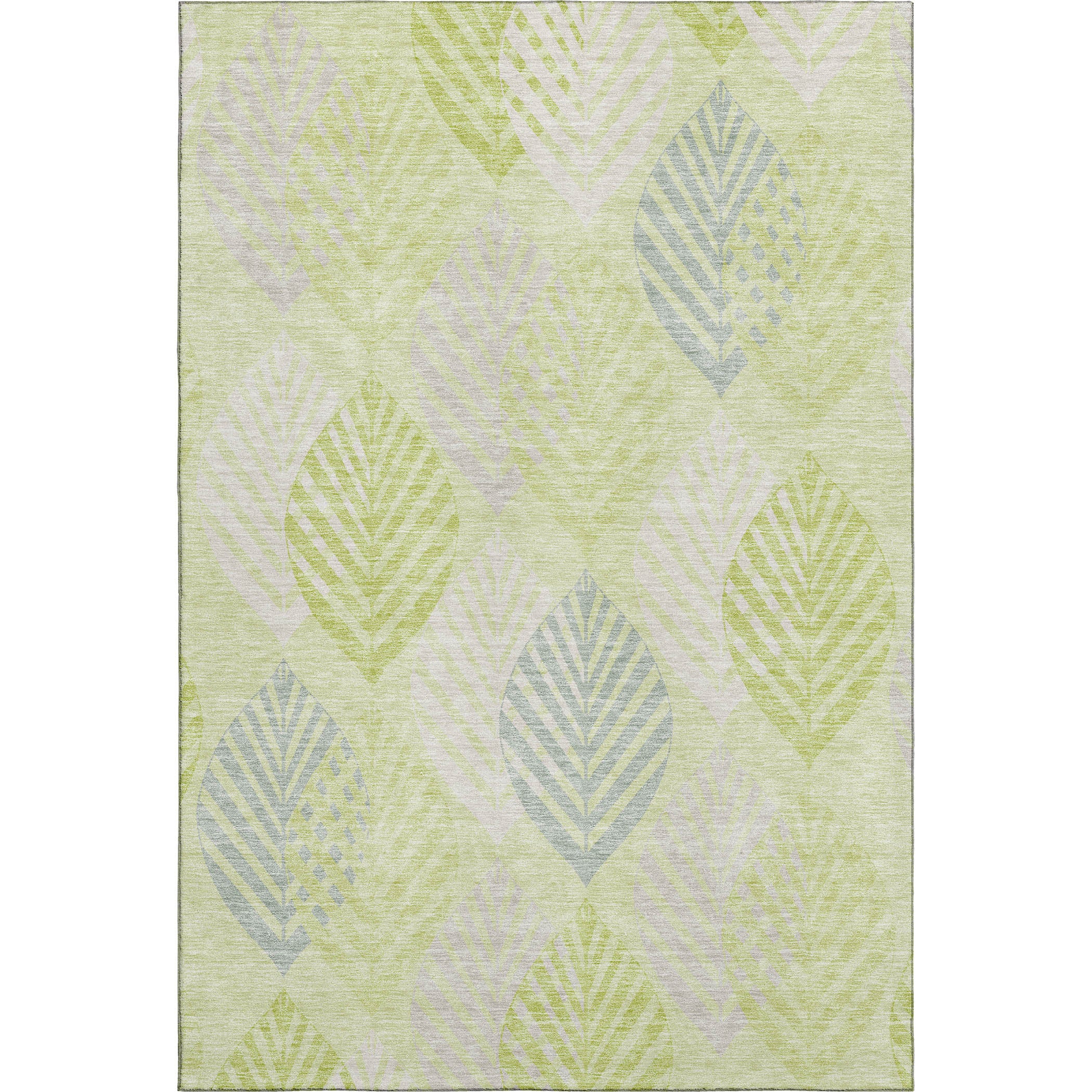 Lucerne Machine Washable Transitional Aloe Green Rug 2'6" x 3'10" #shape_Rectangle