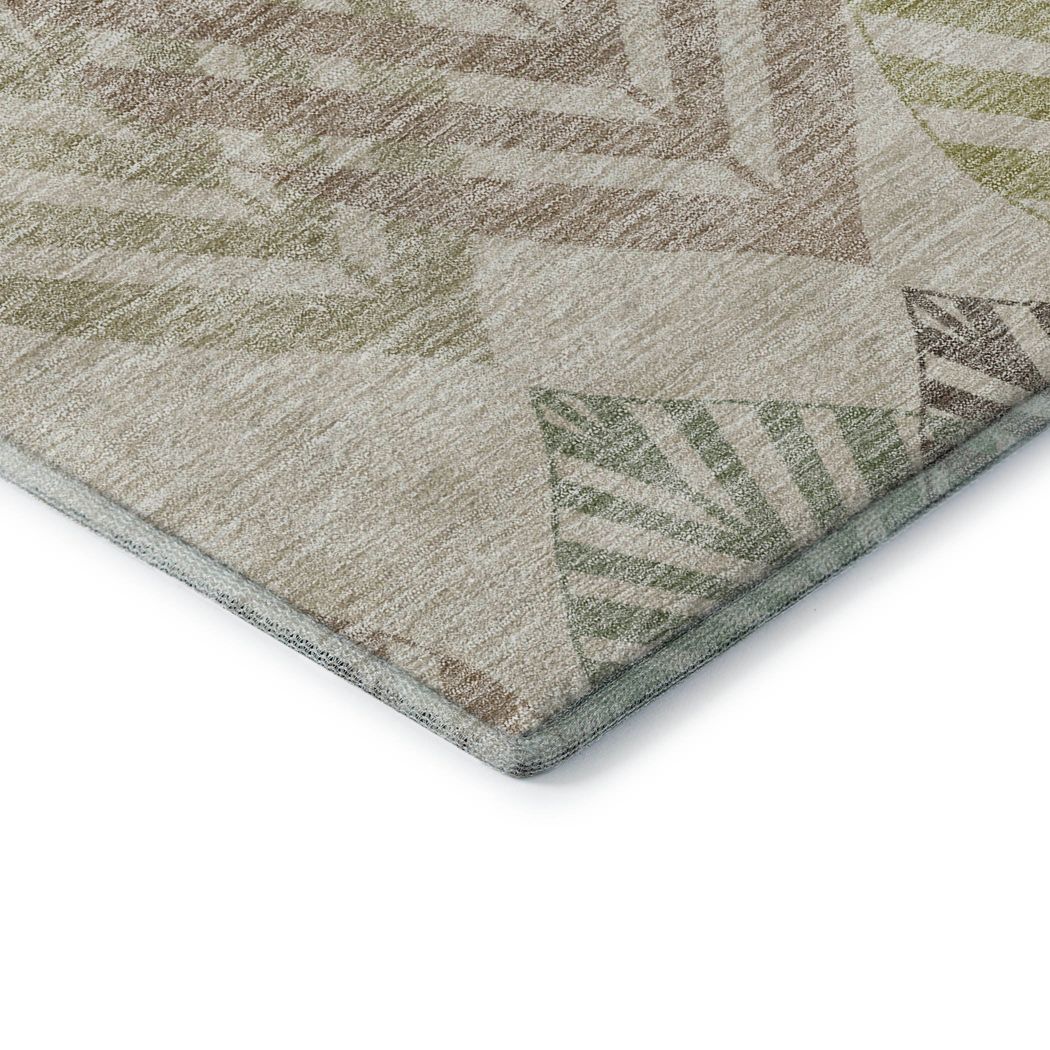 Lucerne Machine Washable Transitional Beige Brown Rug 1'8" x 2'6" #shape_Rectangle