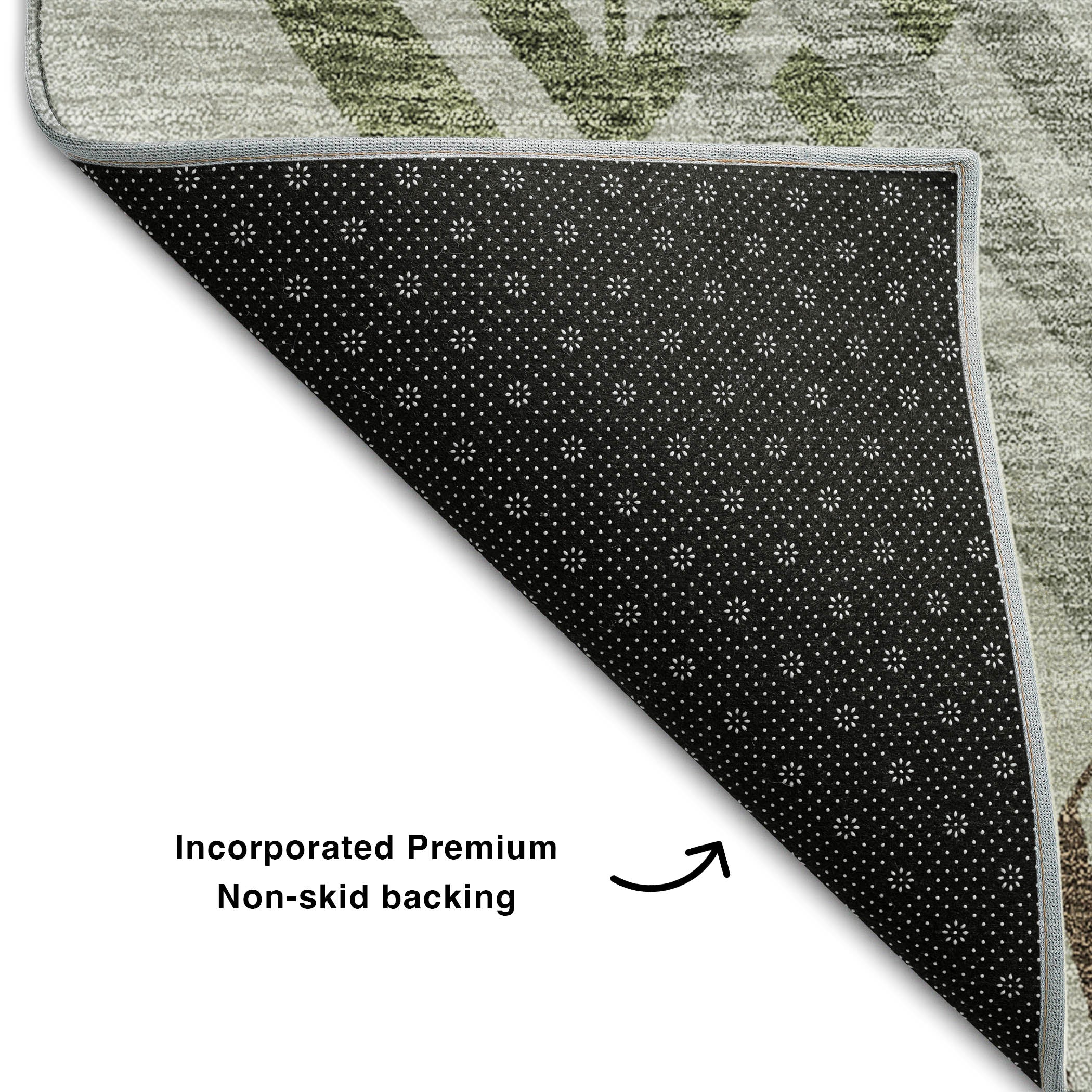 Lucerne Machine Washable Transitional Gray Rug 1'8" x 2'6" #shape_Rectangle
