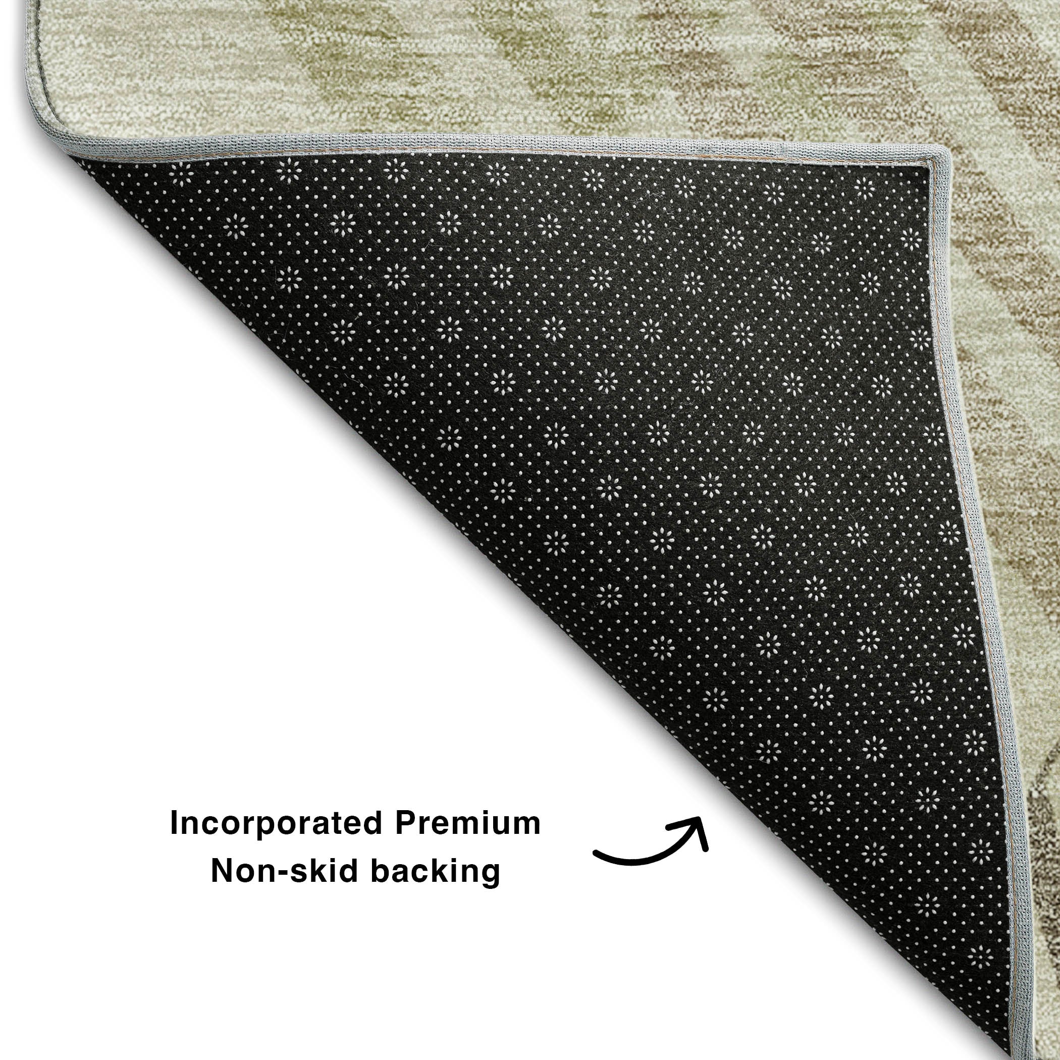 Lucerne Machine Washable Transitional Taupe Brown Rug 1'8" x 2'6" #shape_Rectangle