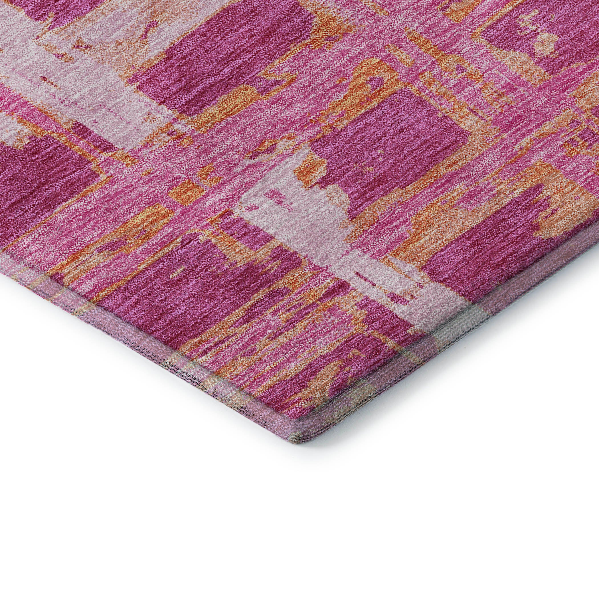 Chiang Mai Machine Washable Transitional Blush Pink Rug 1'8" x 2'6" #shape_Rectangle
