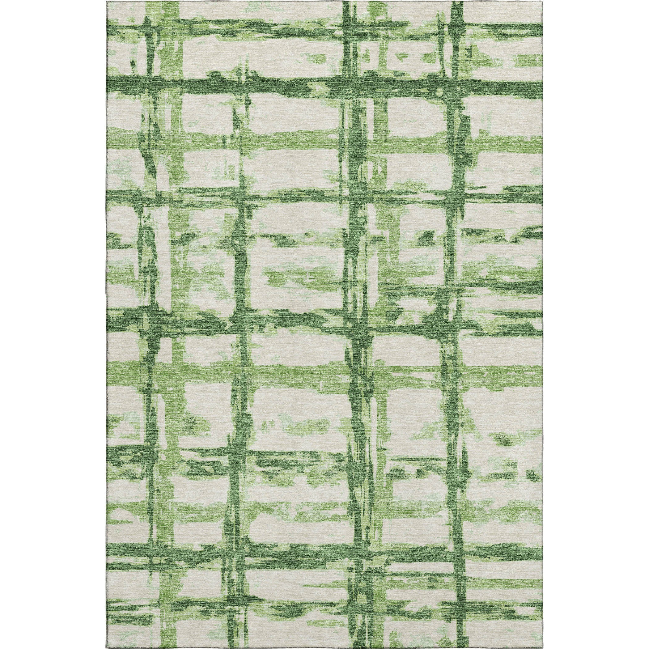 Chiang Mai Machine Washable Transitional Green Rug 2'6" x 3'10" #shape_Rectangle