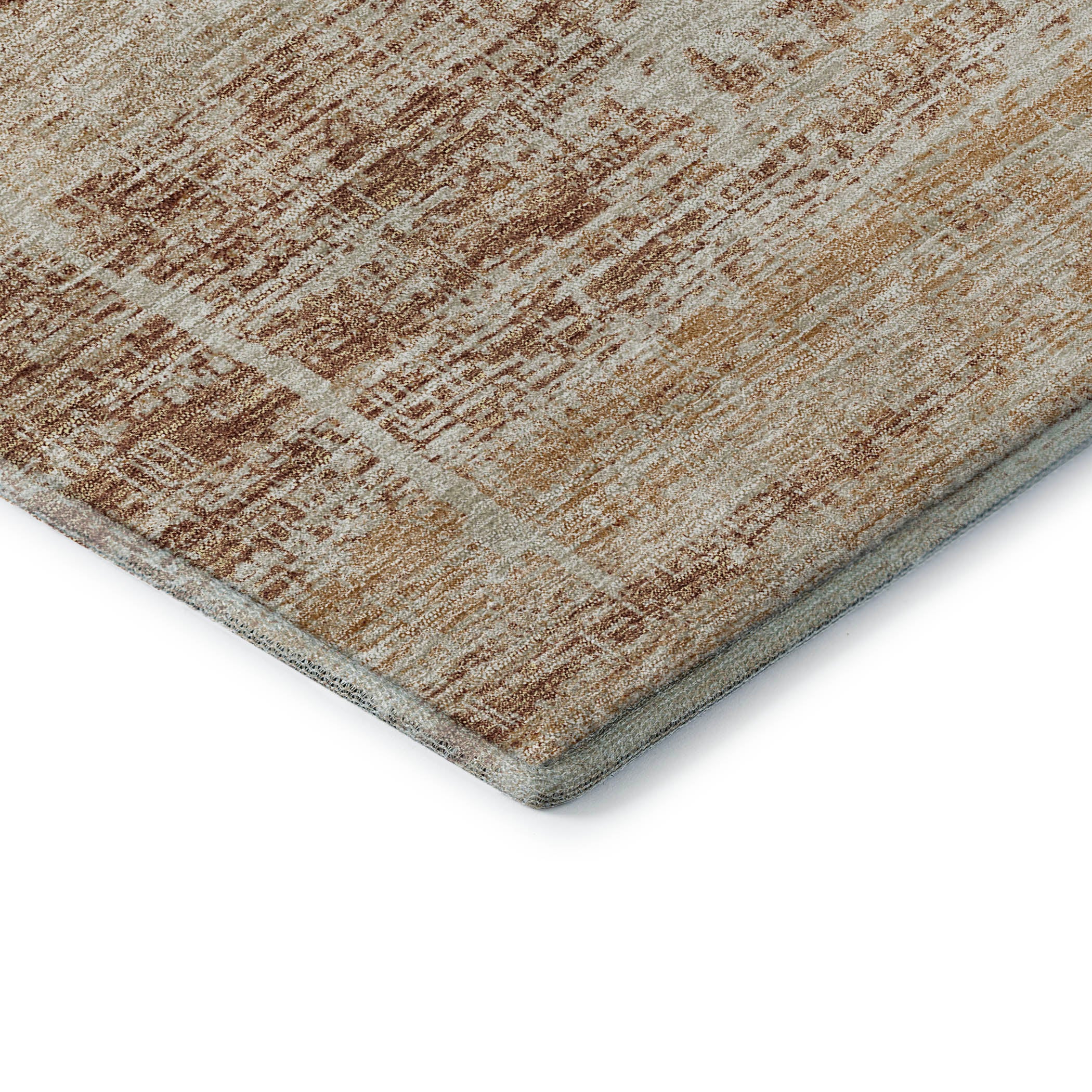 Havana Machine Washable Transitional Copper Orange Rug 1'8" x 2'6" #shape_Rectangle