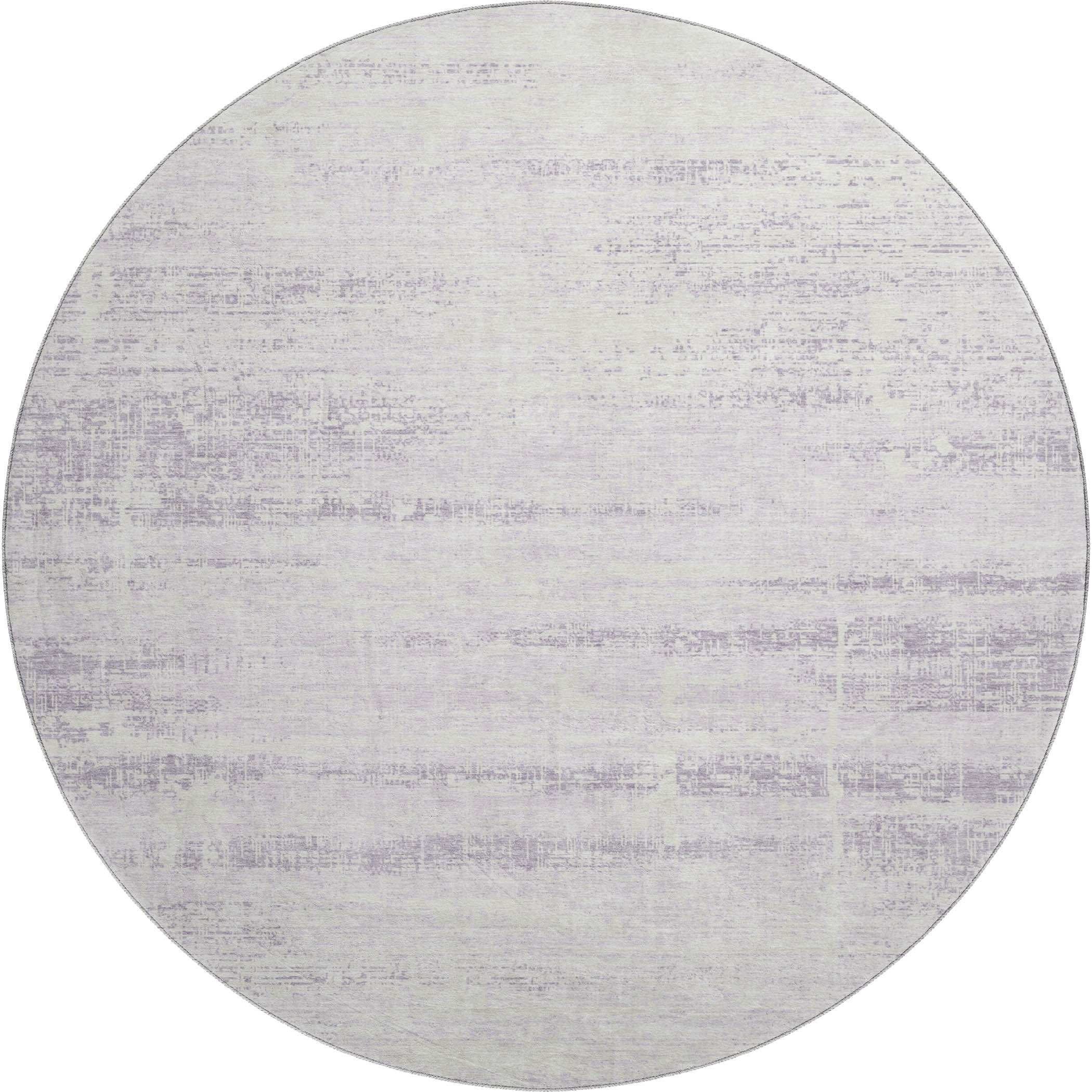 Havana Machine Washable Transitional Lavender Purple Rug 8' x 8' #shape_Round
