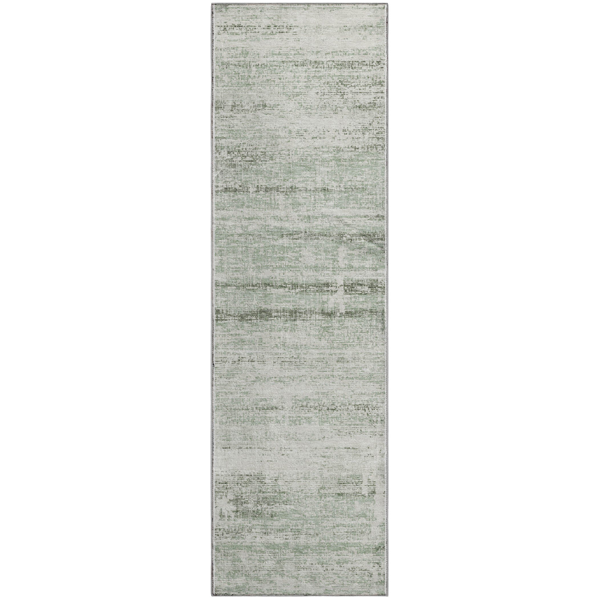 Havana Machine Washable Transitional Sage Green Rug 2'3" x 7'6" #shape_Runner