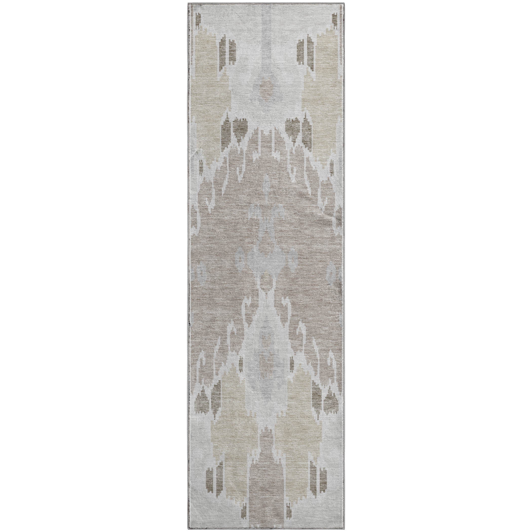 Mdina Machine Washable Transitional Ivory Rug 2'3" x 7'6" #shape_Runner