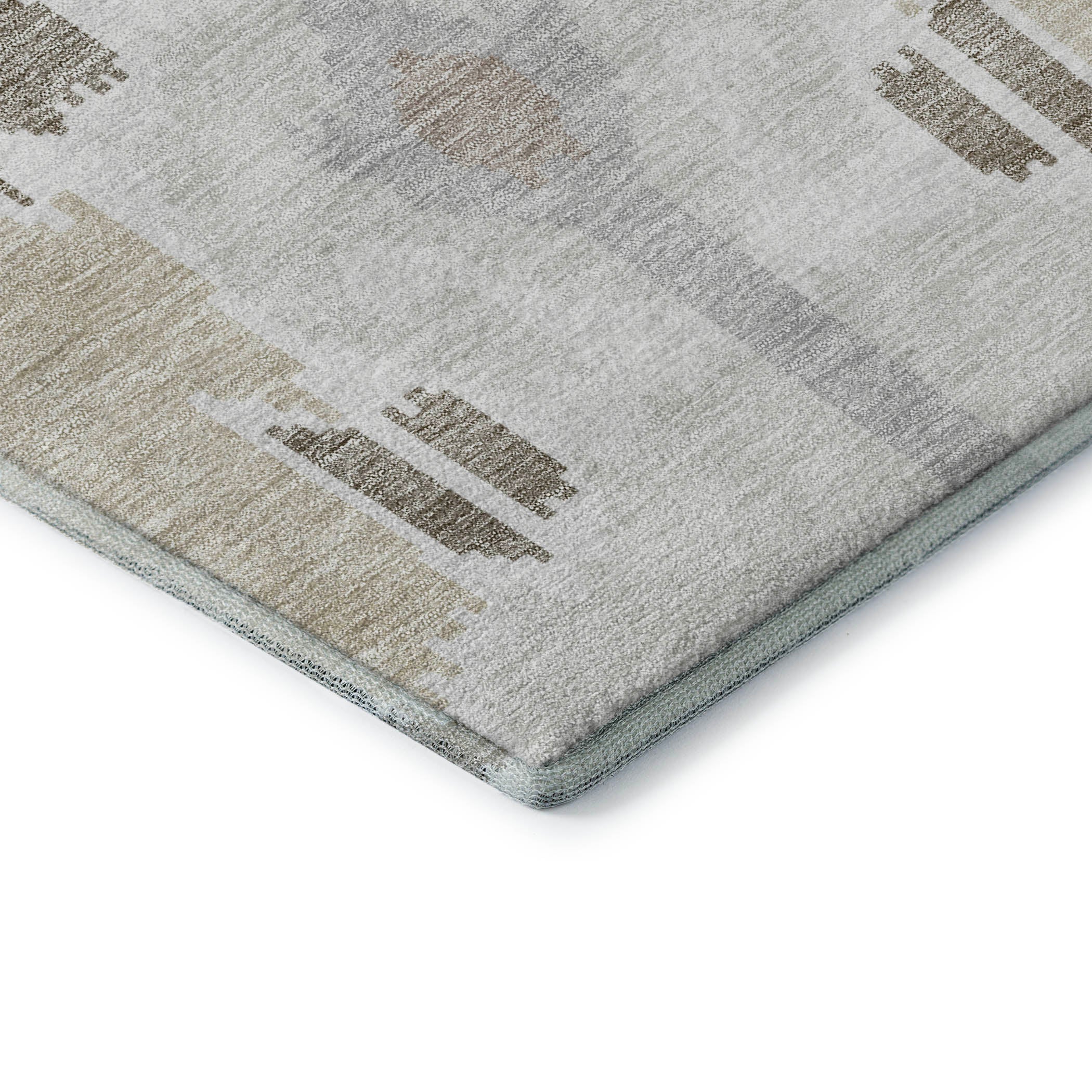 Mdina Machine Washable Transitional Ivory Rug 1'8" x 2'6" #shape_Rectangle