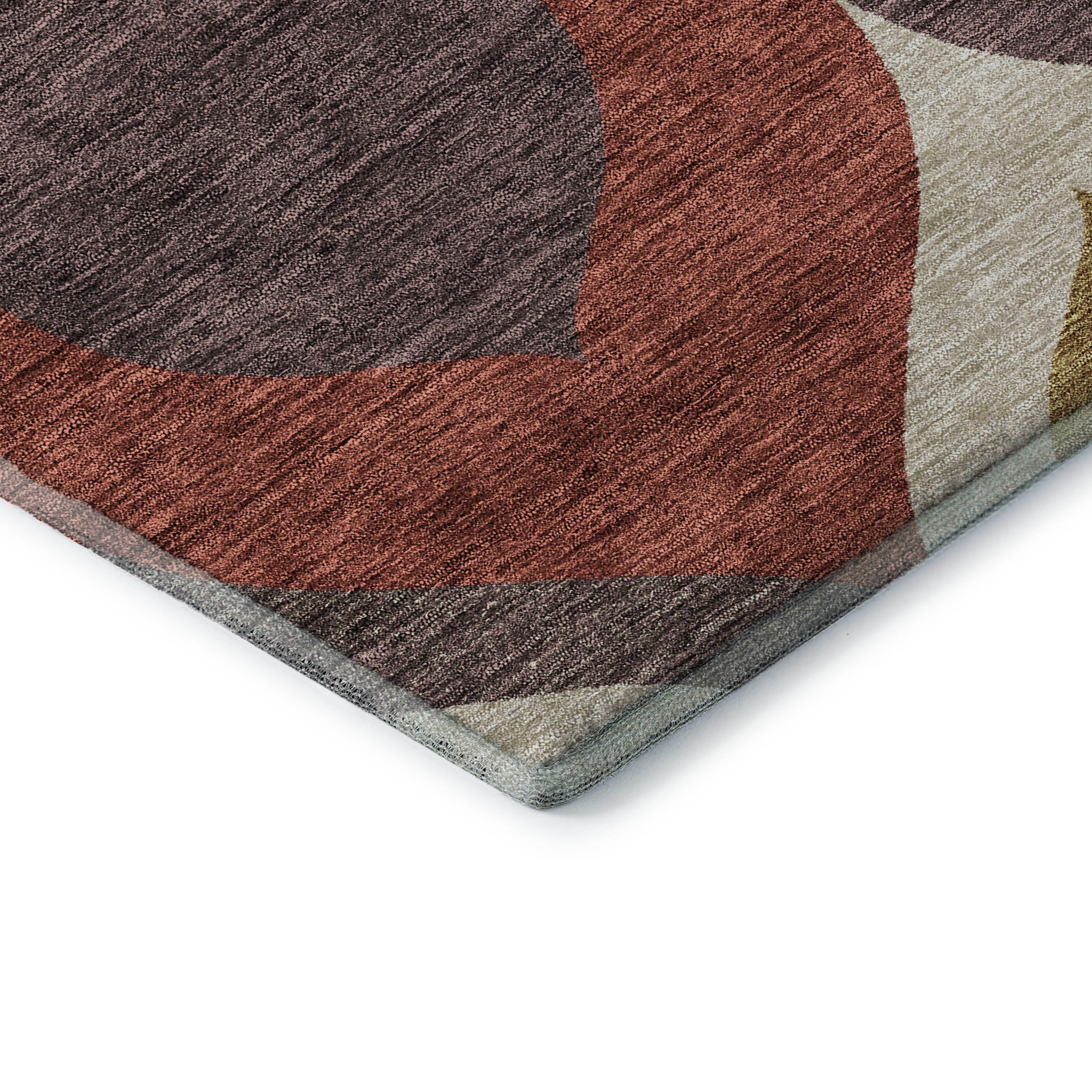 Tbilisi Machine Washable Transitional Brown Rug 1'8" x 2'6" #shape_Rectangle