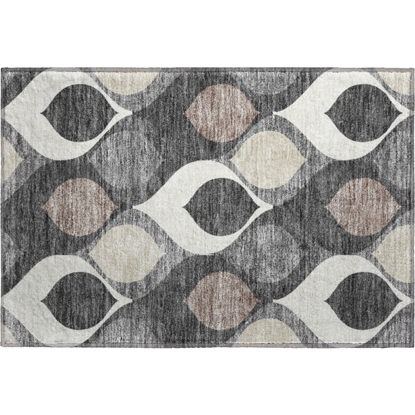 Tbilisi Machine Washable Transitional Gray Rug 1'8" x 2'6"