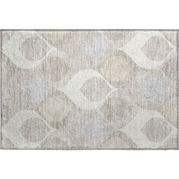 Tbilisi Machine Washable Transitional Ivory Rug 1'8" x 2'6"