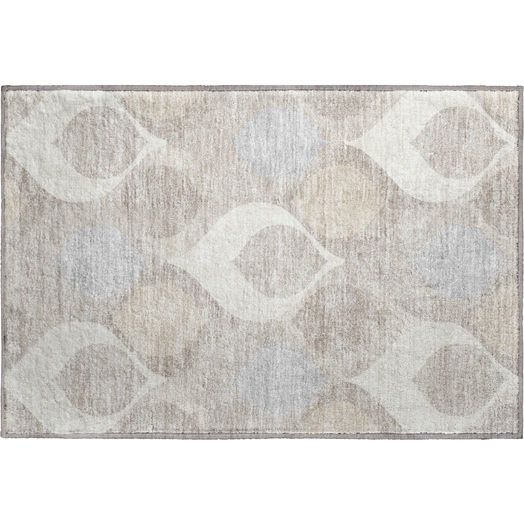 Tbilisi Machine Washable Transitional Ivory Rug 1'8" x 2'6" #shape_Rectangle