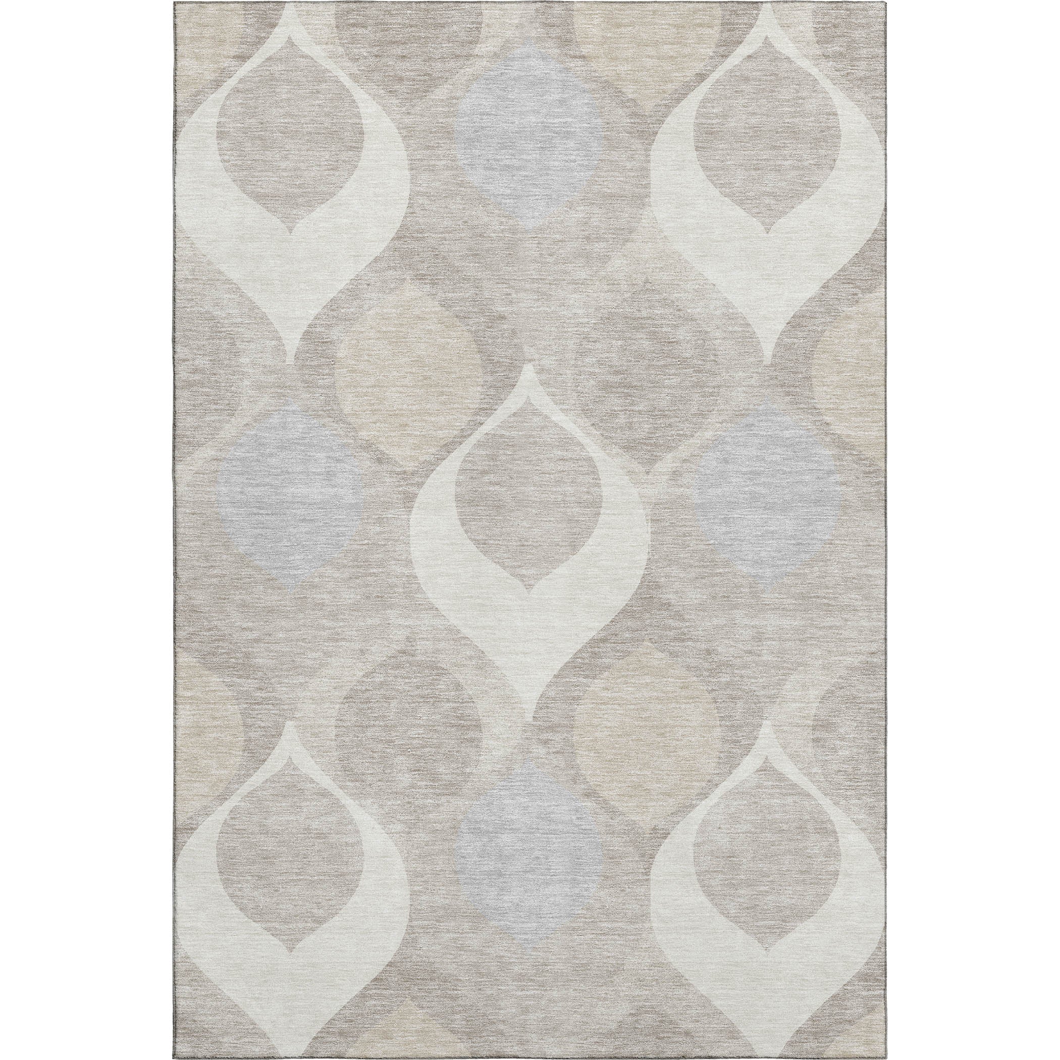Tbilisi Machine Washable Transitional Ivory Rug 2'6" x 3'10" #shape_Rectangle