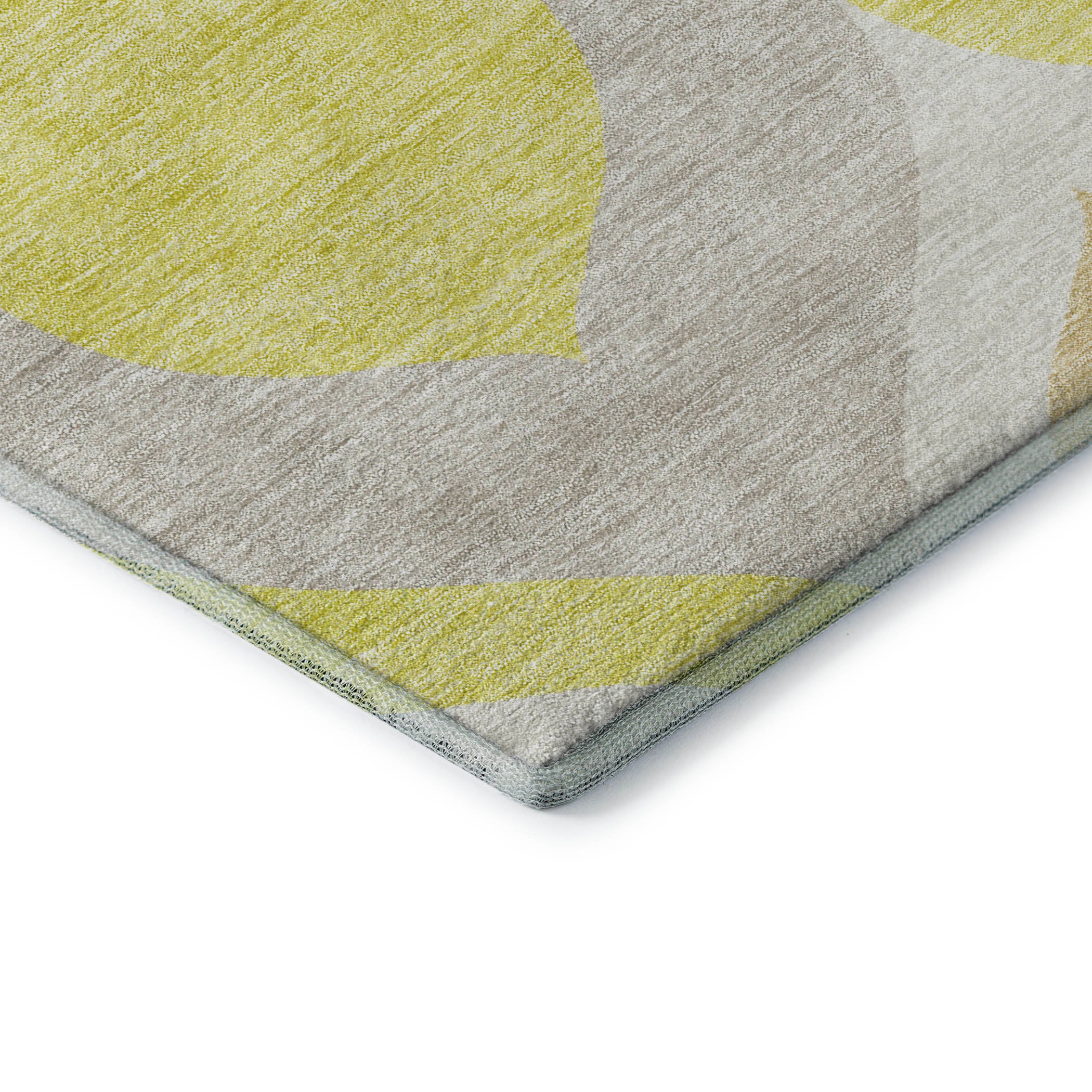 Tbilisi Machine Washable Transitional Yellow Gold Rug 1'8" x 2'6" #shape_Rectangle