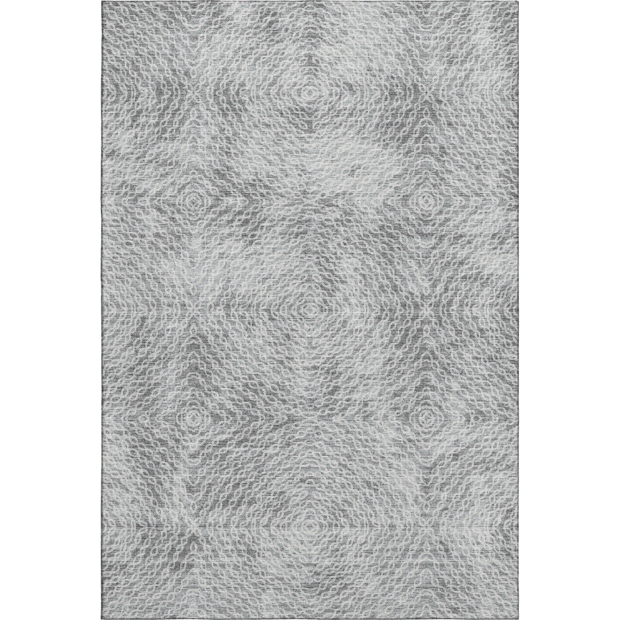 Antigua Machine Washable Transitional Ash Gray Rug 2'6" x 3'10" #shape_Rectangle